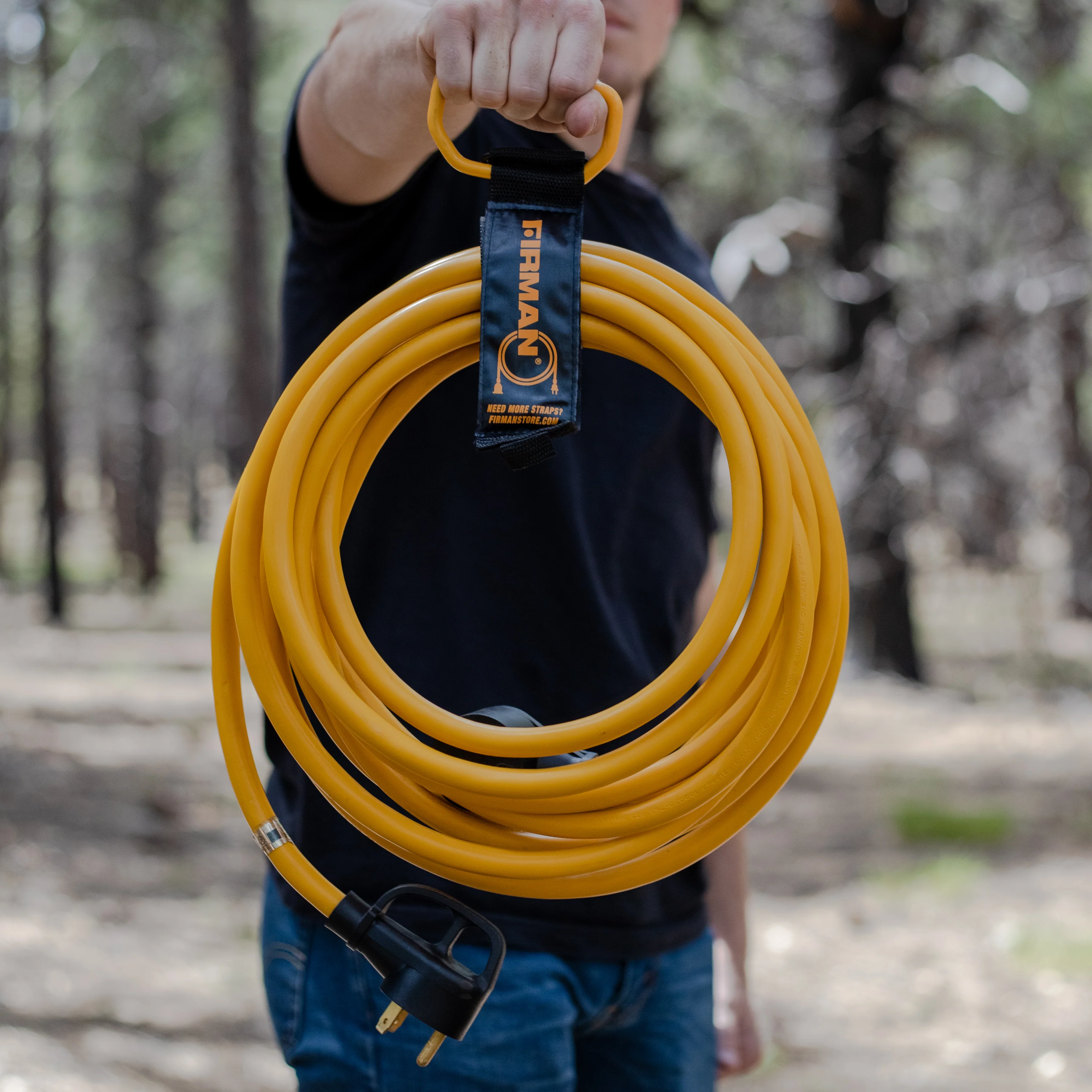 25ft Heavy Duty TT-30P to TT-30R Power Cord With Storage Strap - Image 5