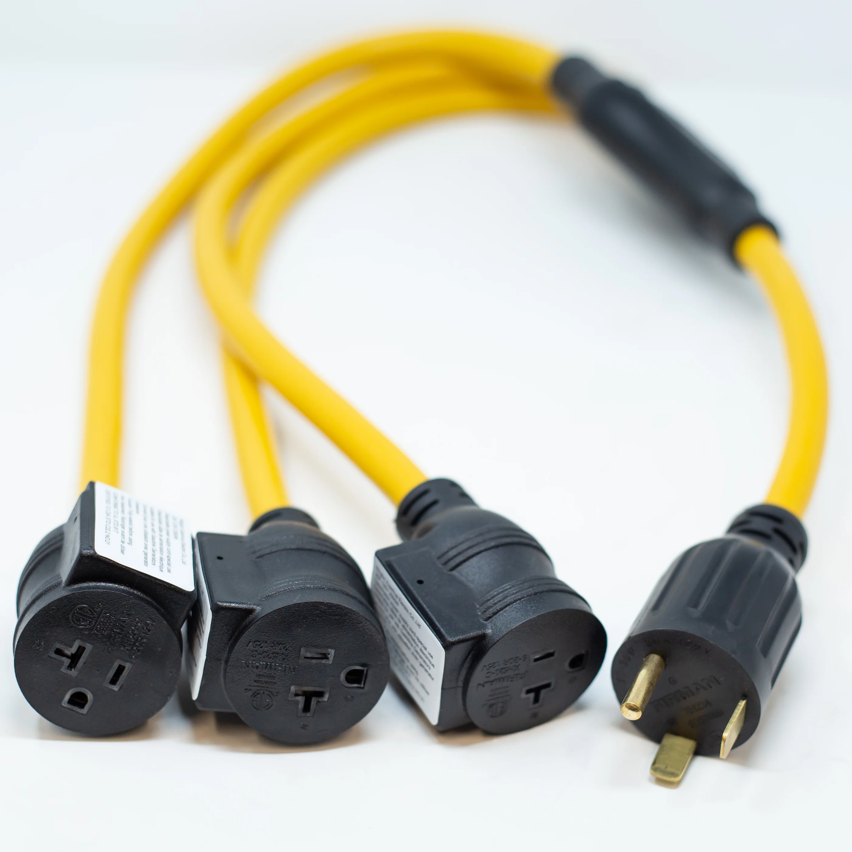 3FT Heavy Duty TT-30P to (3) 5-20R Short Power Cord - Image 3