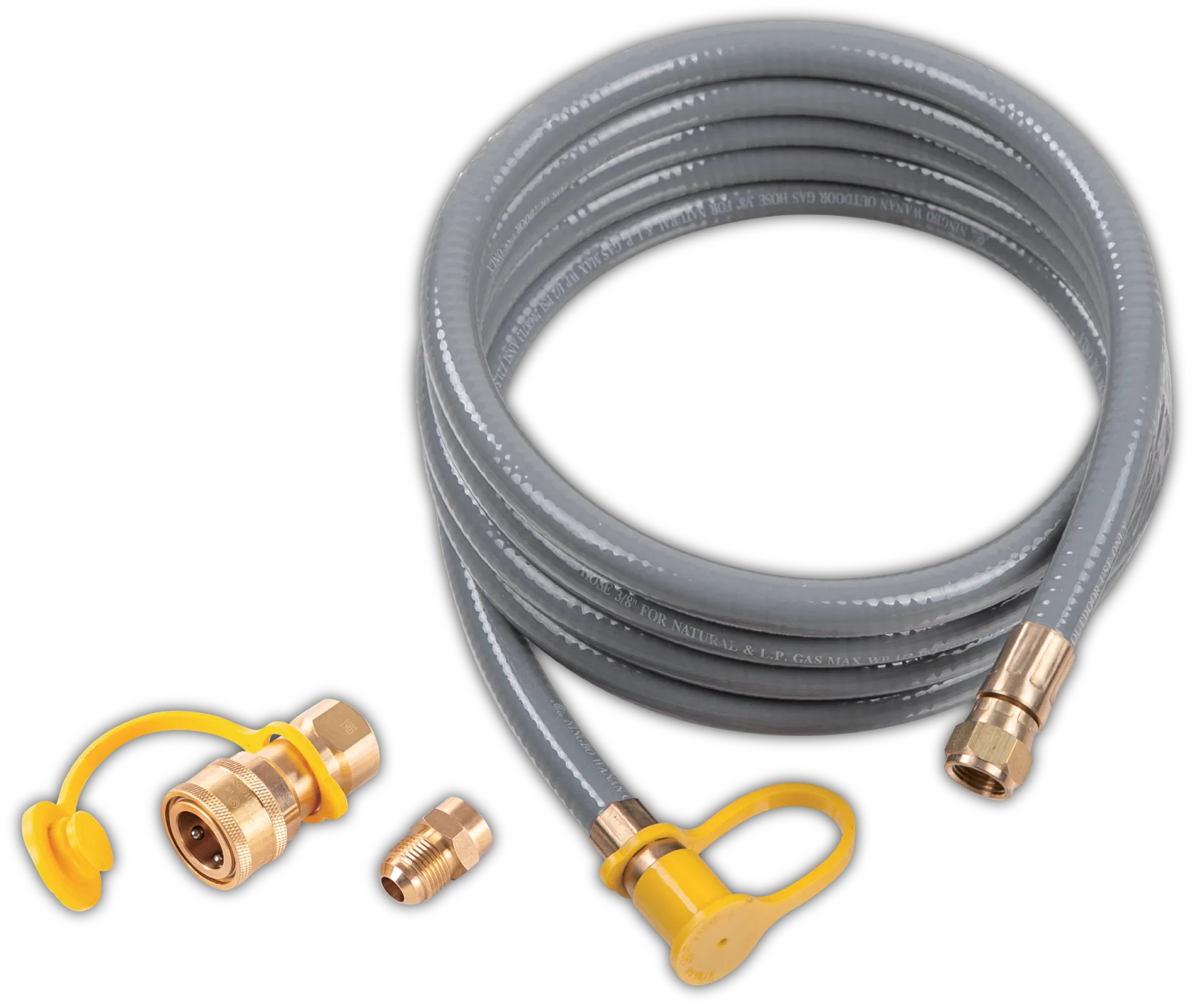 25FT Natural Gas Large Hose 3/4in with Storage Strap - Image 2
