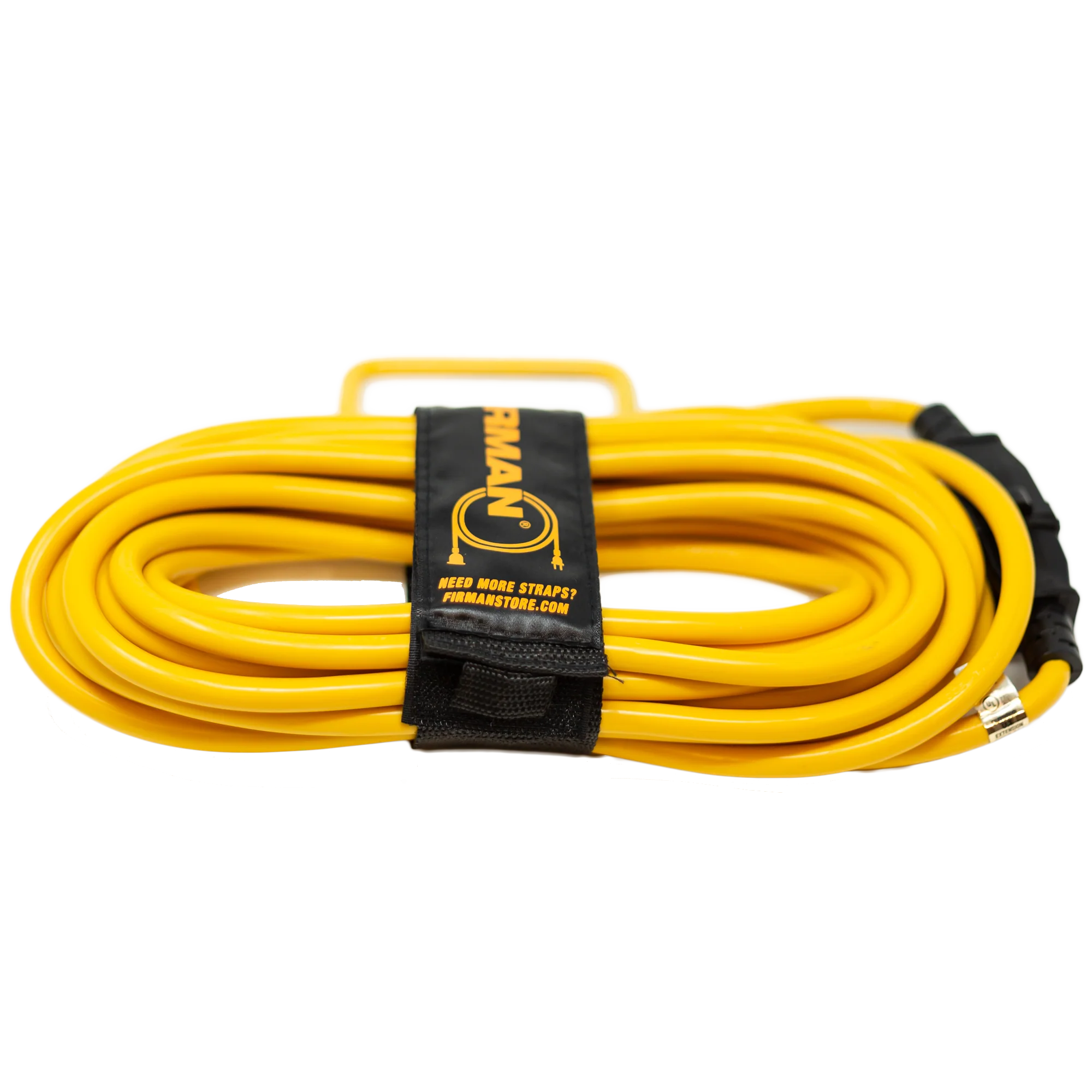 25ft Heavy Duty 5-15P to 5-15R Generator Utility Power Cord With Storage Strap