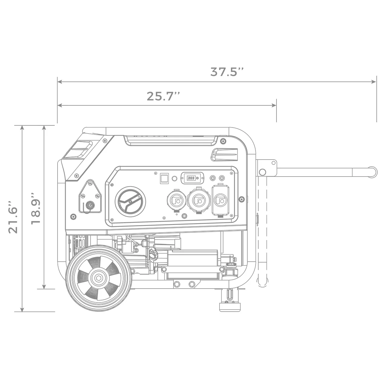 Dual Fuel 4550W Portable Generator Electric Start 120V - Image 15