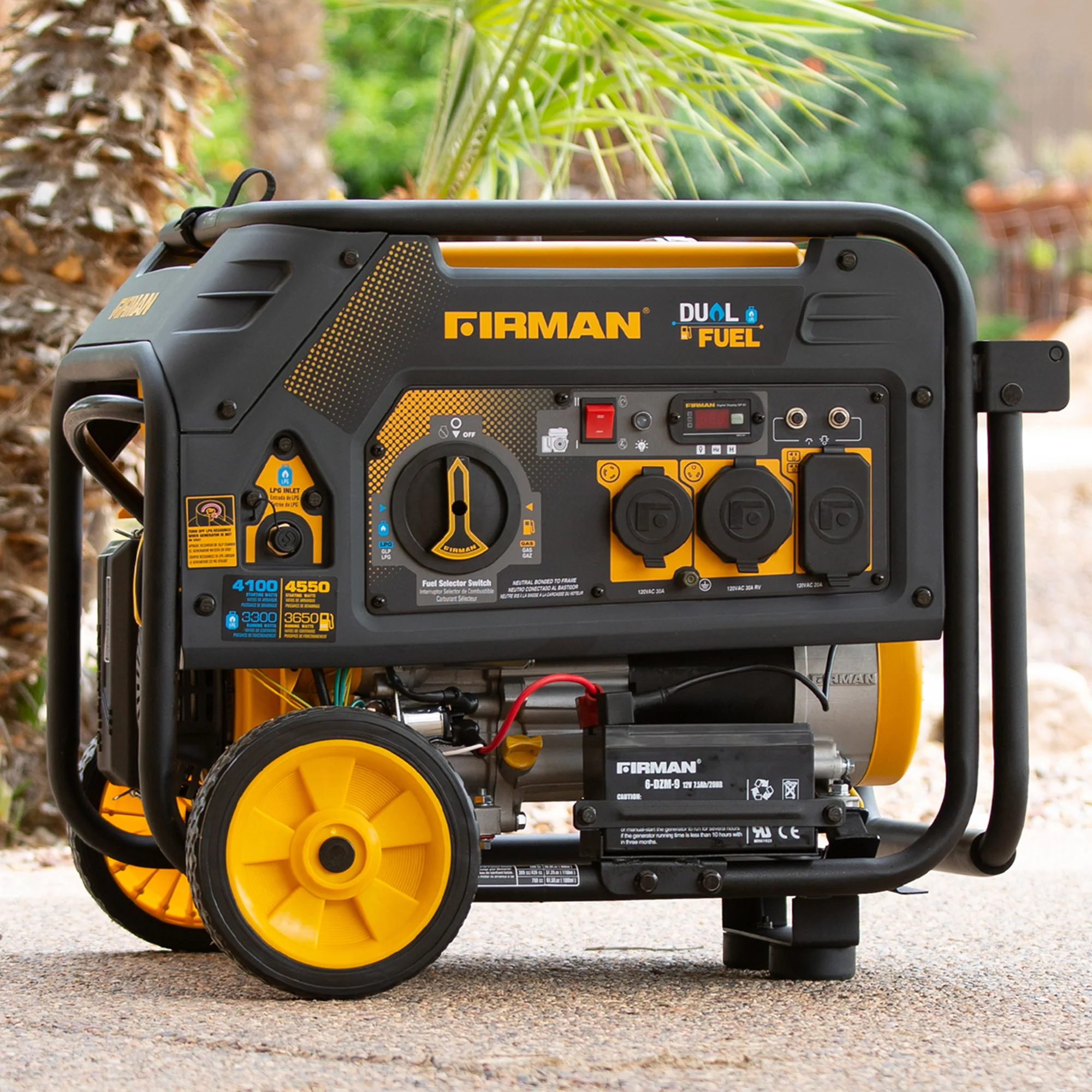 Dual Fuel 4550W Portable Generator Electric Start 120V - Image 5