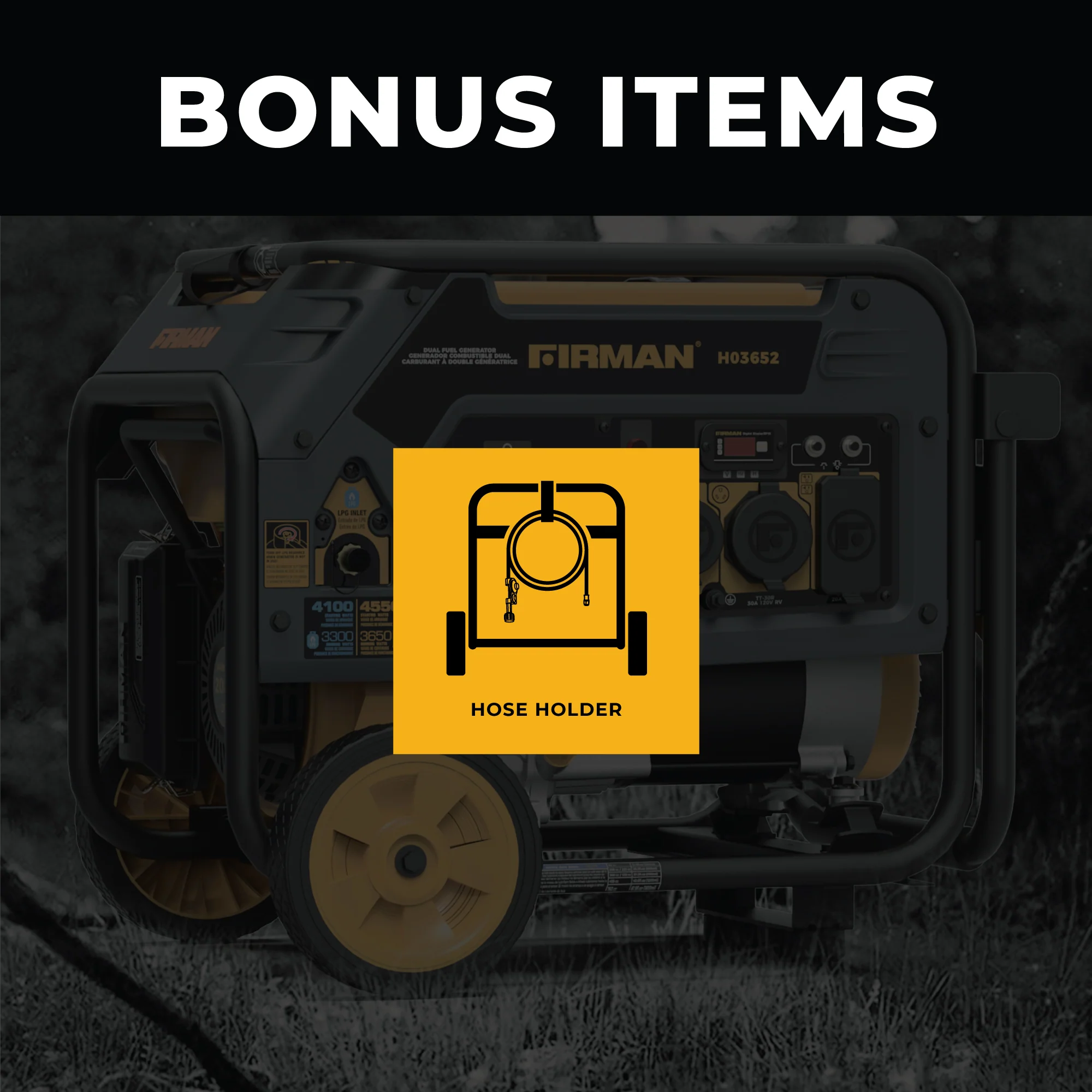 Dual Fuel Portable Generator 3650W Recoil Start - Image 4