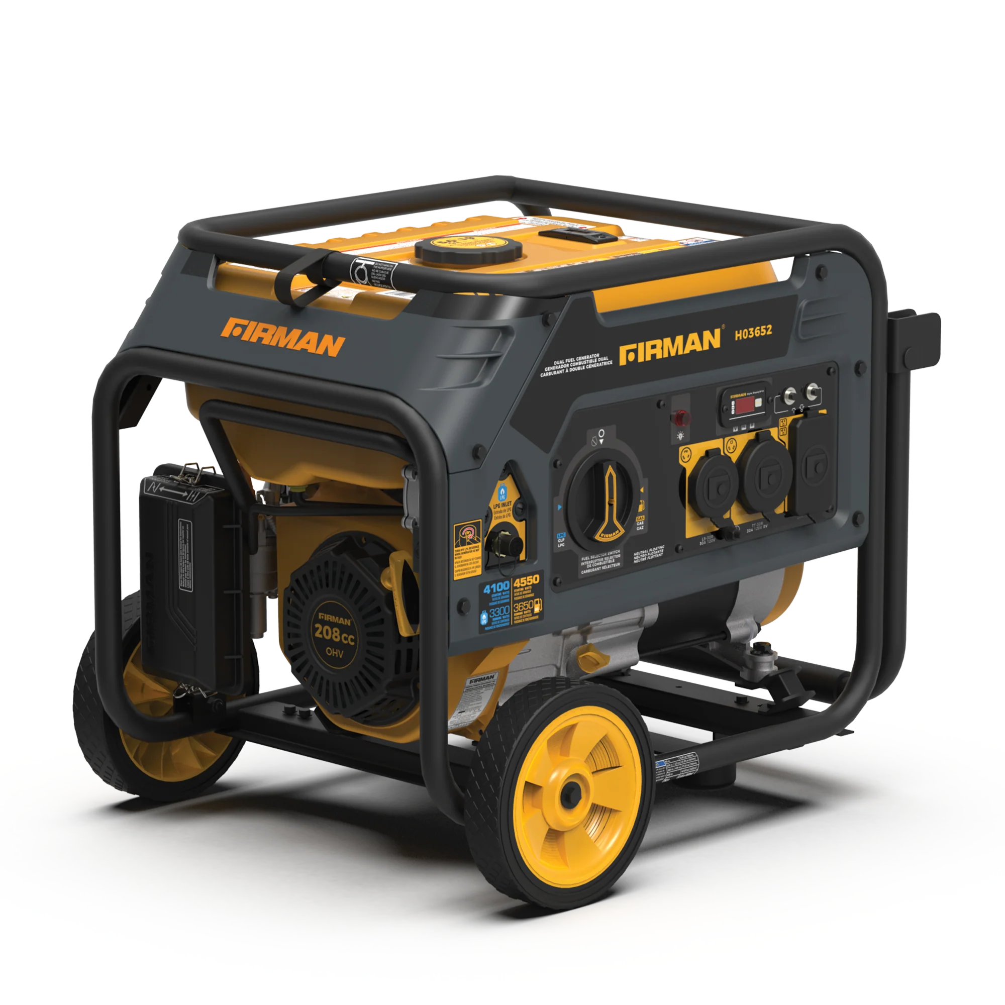 Dual Fuel Portable Generator 3650W Recoil Start - Image 8