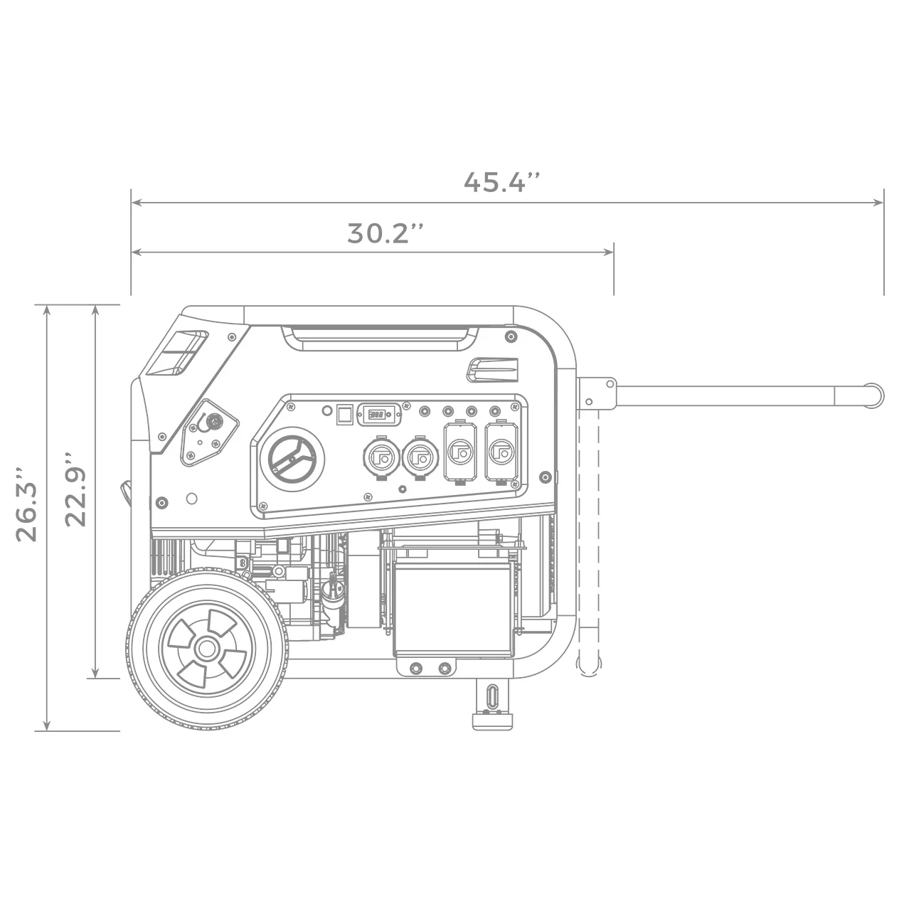 Dual Fuel Portable Generator 5700W Electric Start 120/240V - Image 16