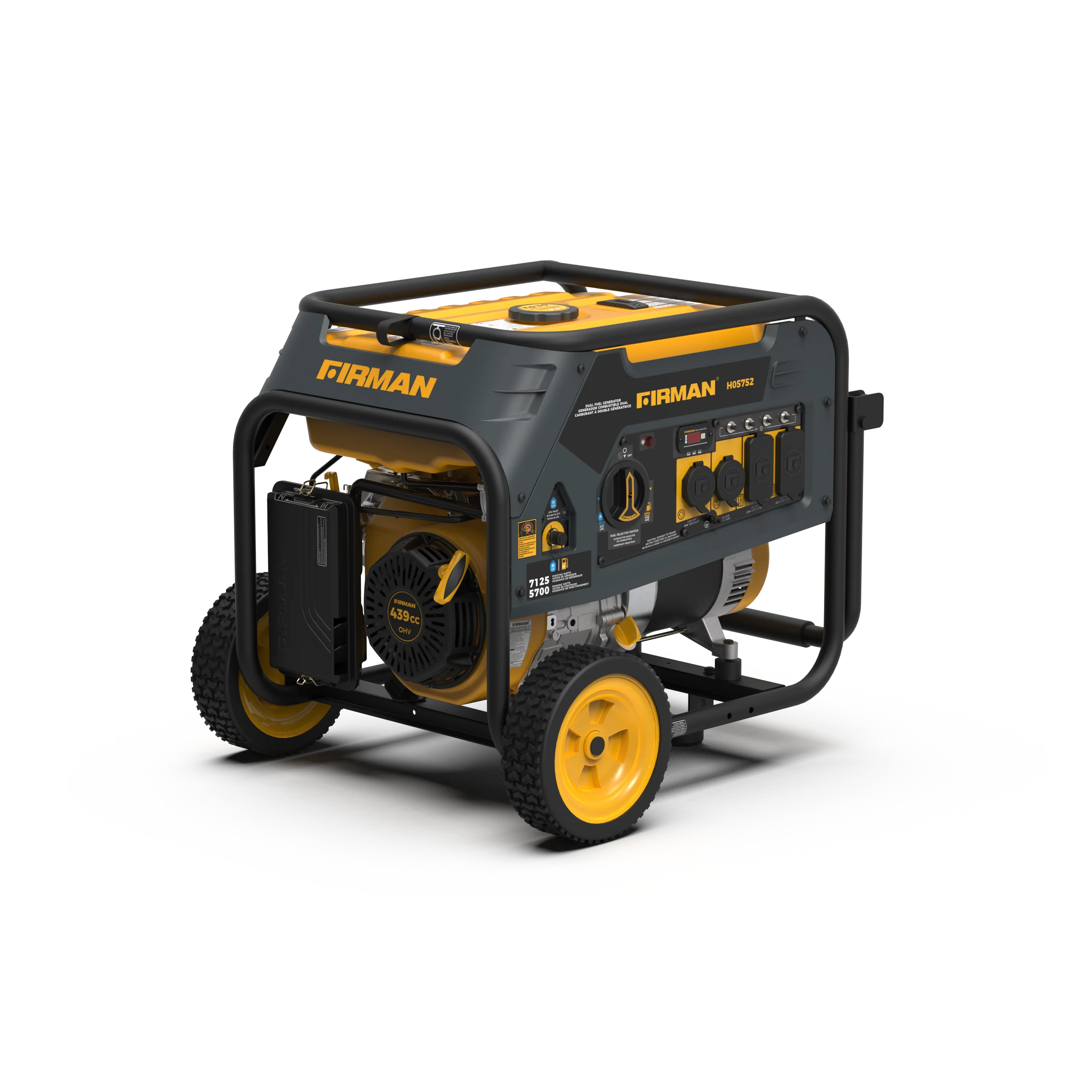 Dual Fuel 5700W Portable Generator Recoil Start 120/240V - Image 7