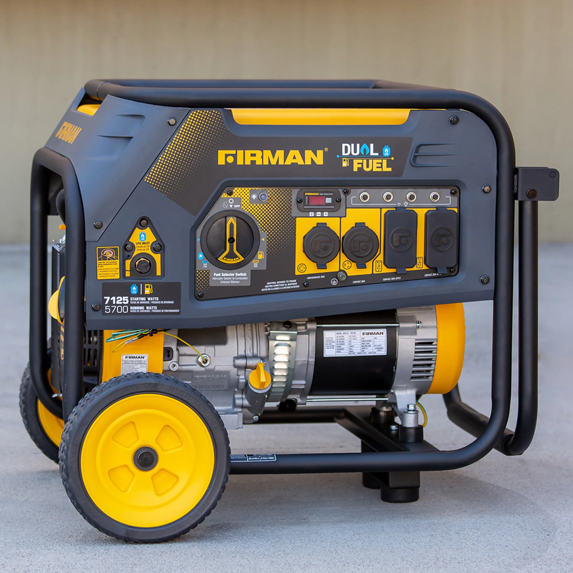 Dual Fuel Portable Generator 5700W Recoil Start 120/240V - Image 4