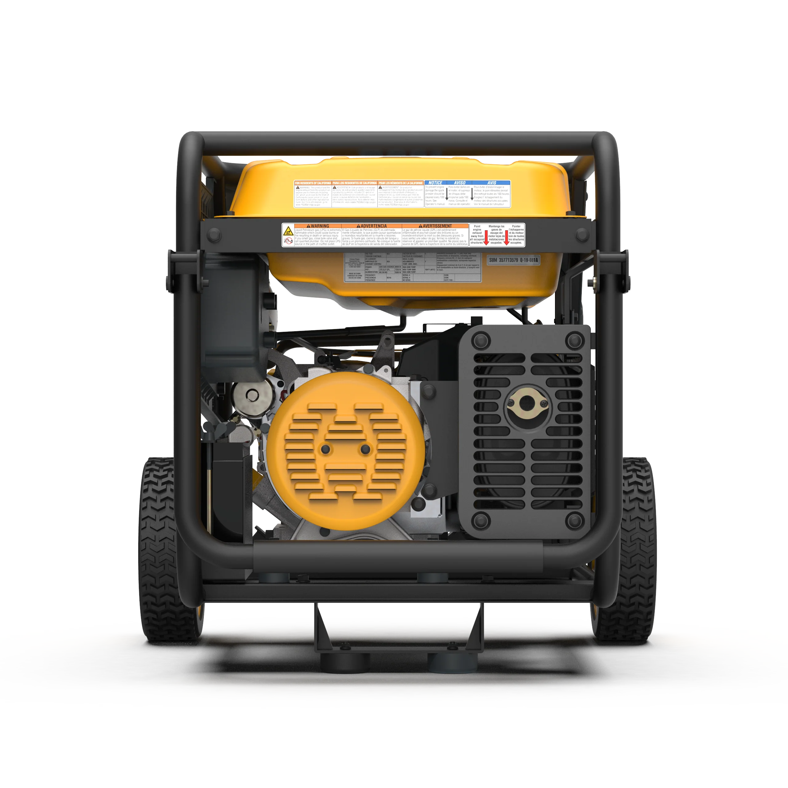 Dual Fuel Portable Generator 7500W Electric Start 120/240V - Image 12
