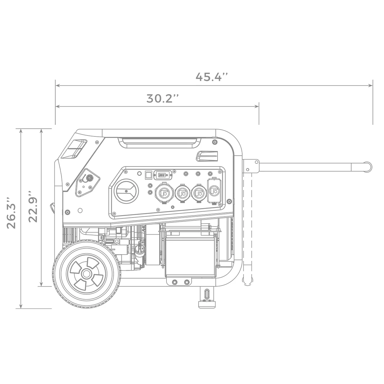 Dual Fuel Portable Generator 8000W Electric Start 120/240V - Image 13