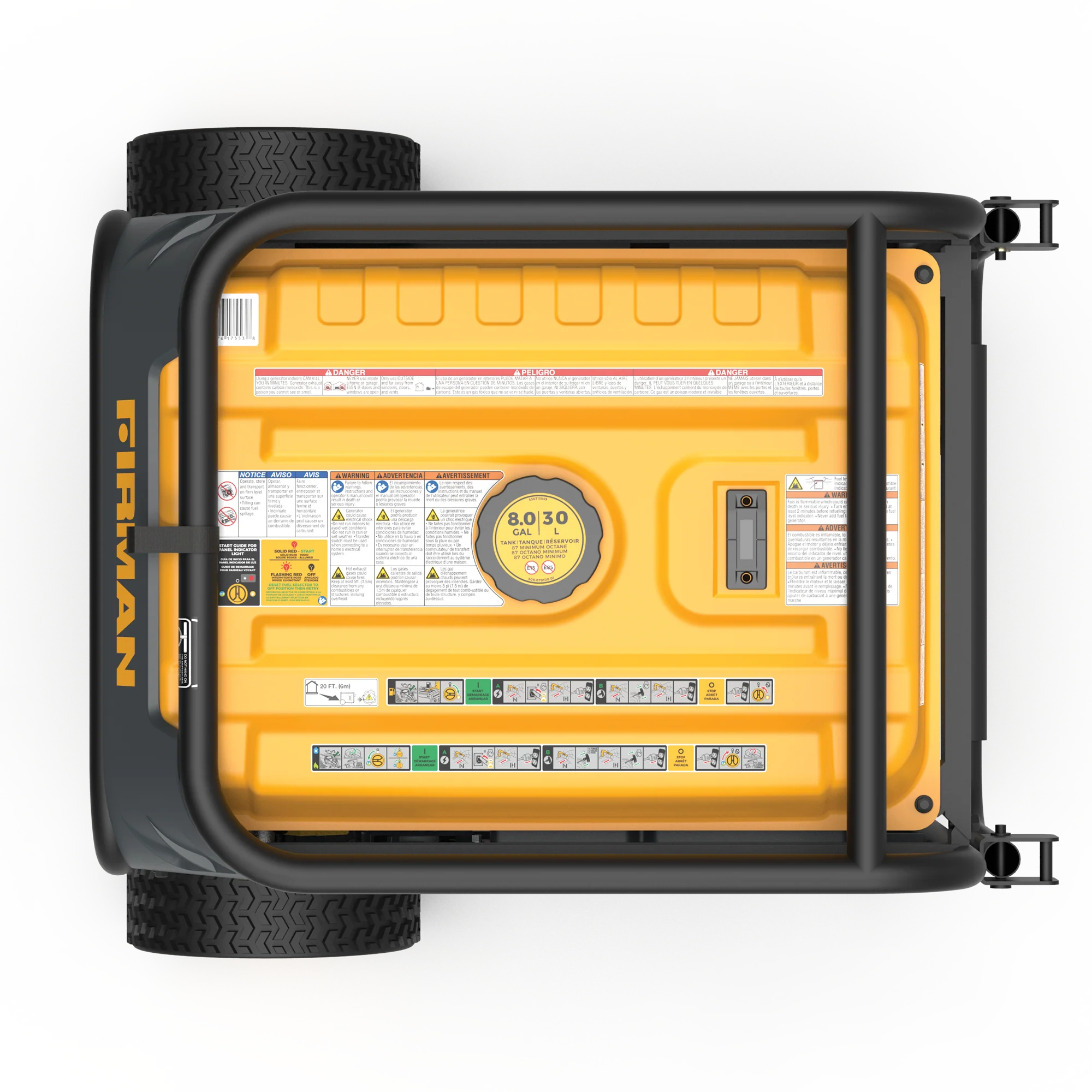 Dual Fuel Portable Generator 8000W Electric Start 120/240V - Image 14