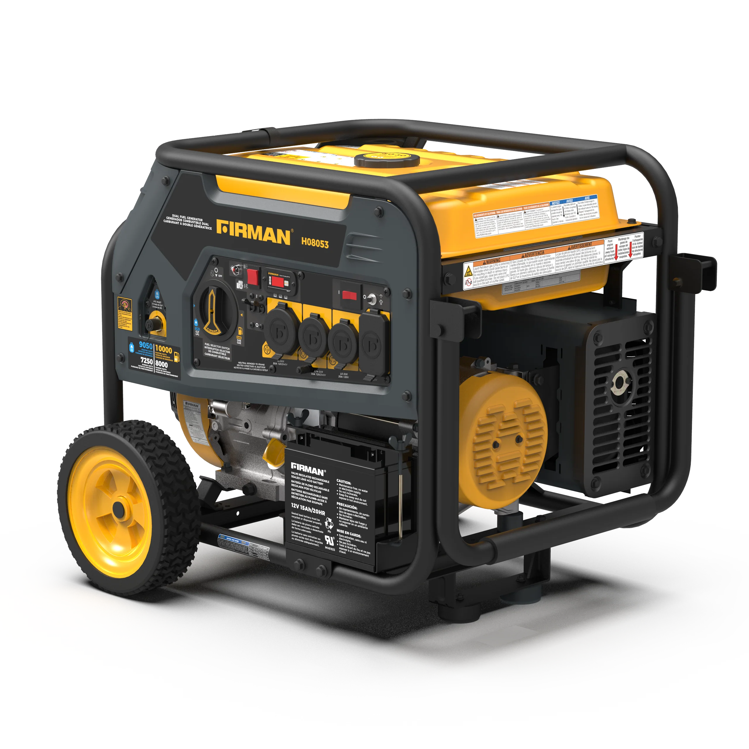 Dual Fuel Portable Generator 8000W Electric Start 120/240V - Image 5