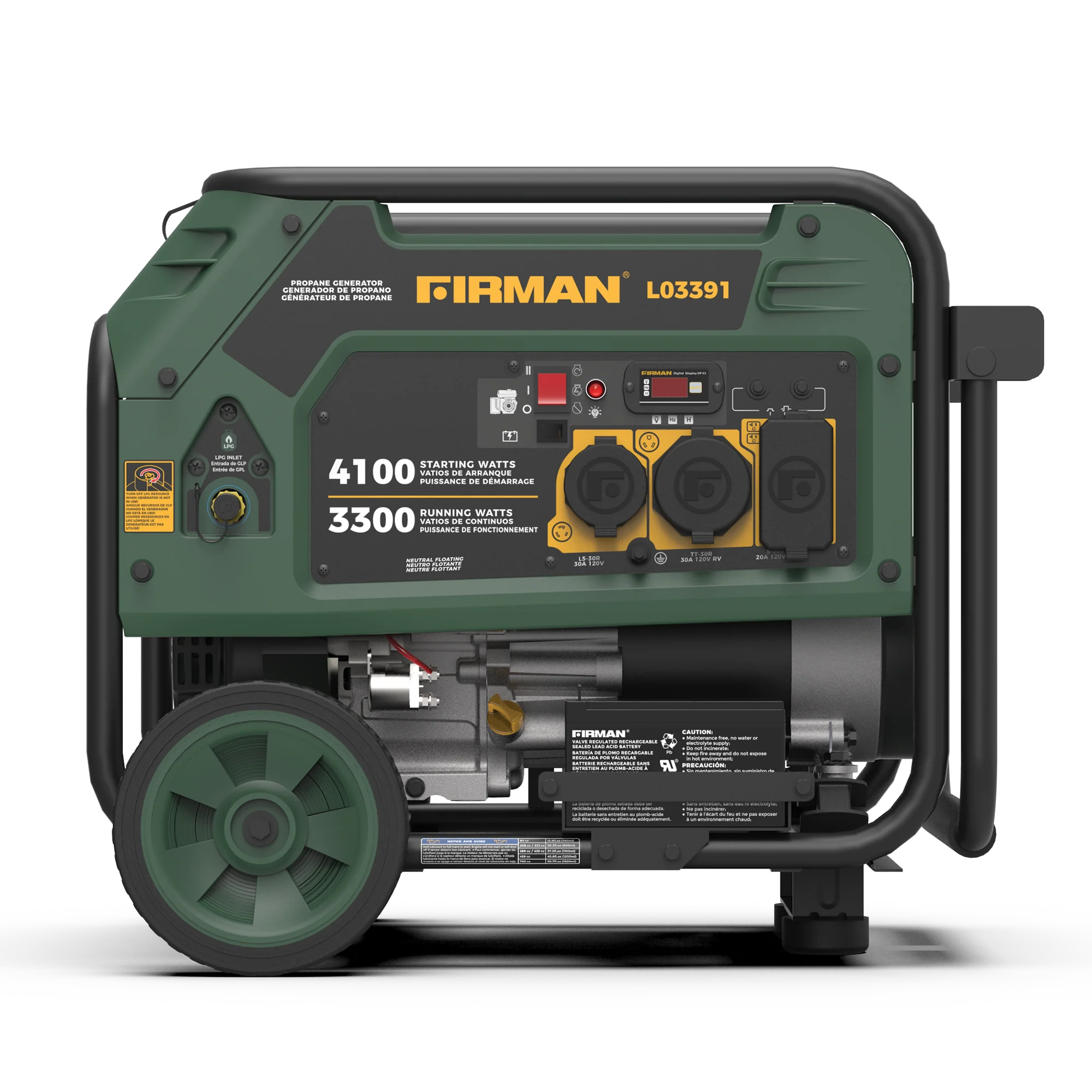 LPG Portable Generator 4100W Electric Start - Image 6