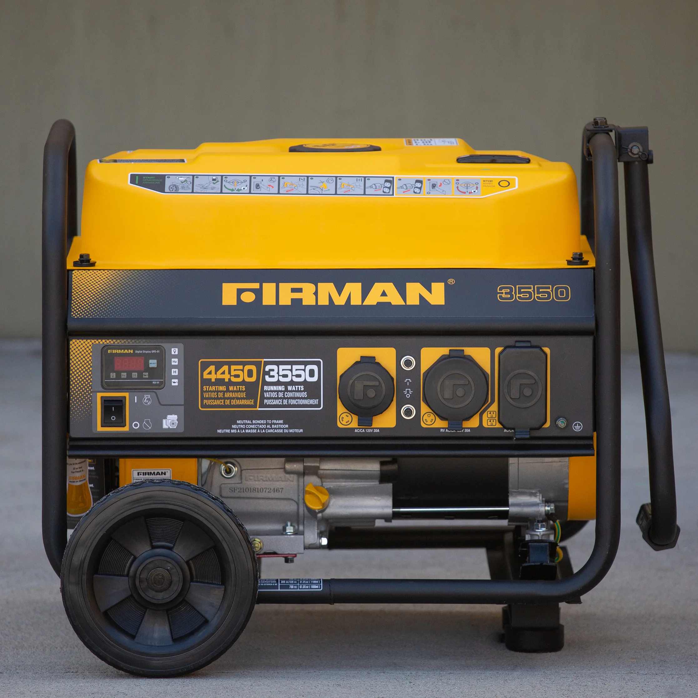 Gas Portable Generator 4450W Recoil Start 120V - Image 11