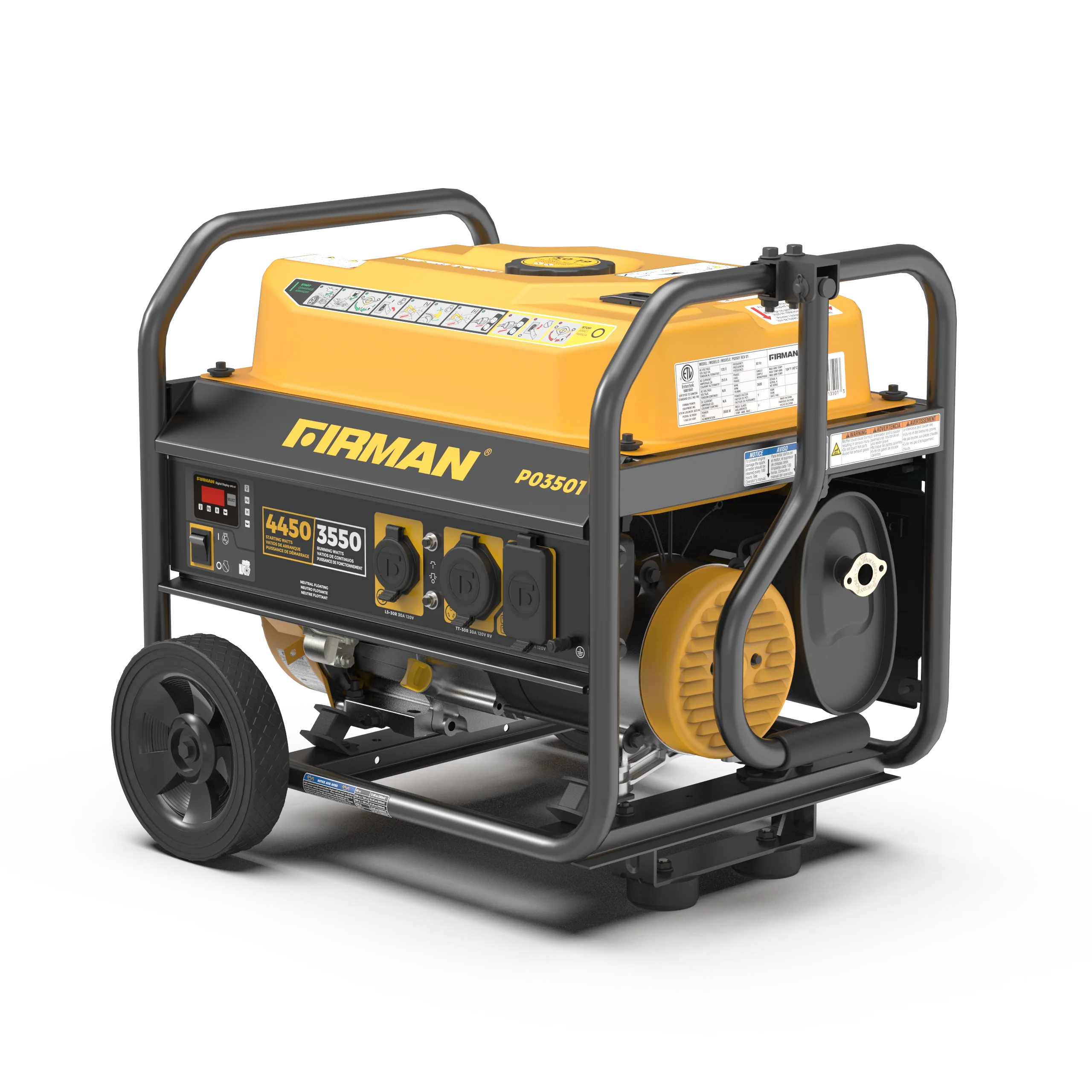 Gas Portable Generator 4450W Recoil Start 120V - Image 12