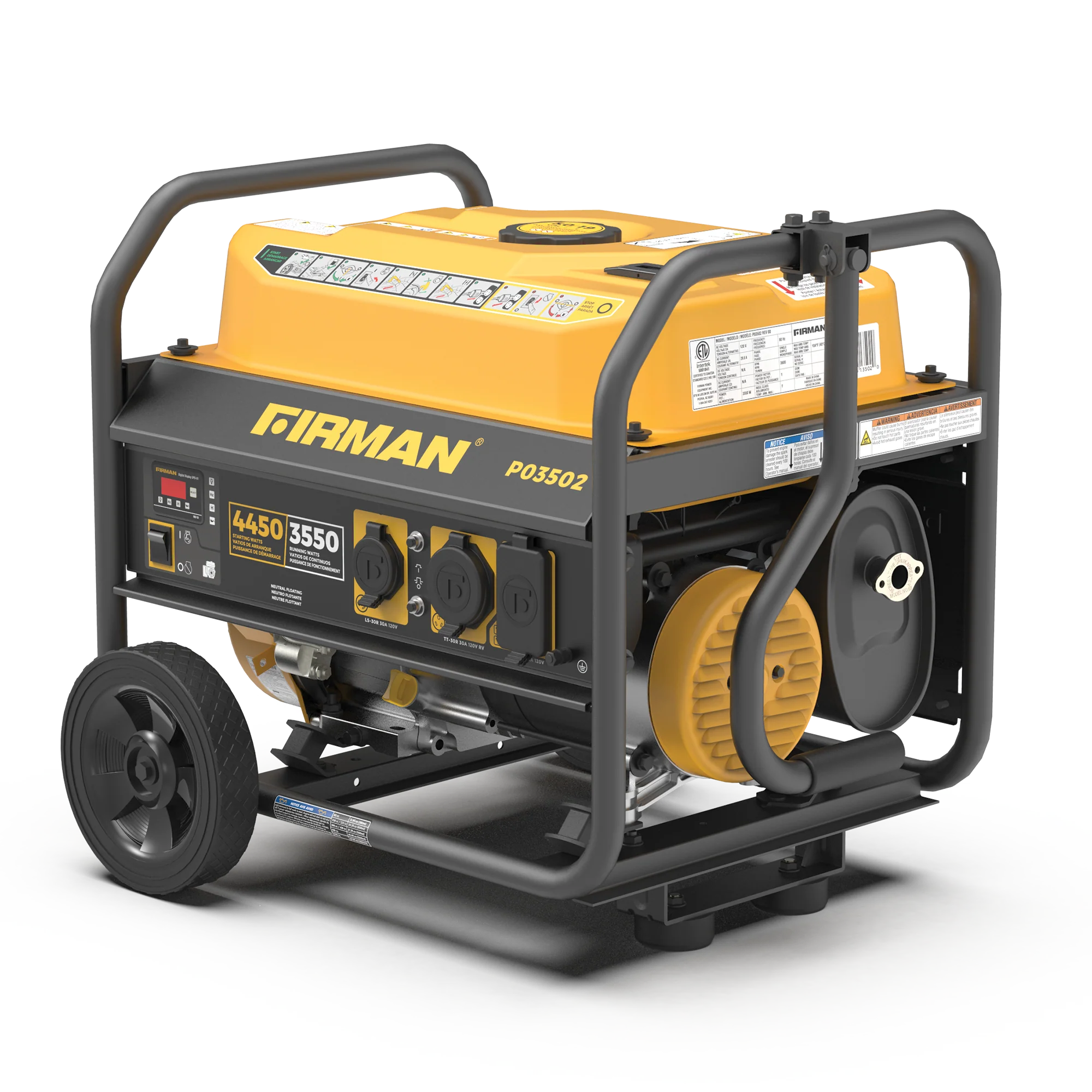 Gas Portable Generator 4450W Recoil Start 120V - Image 7