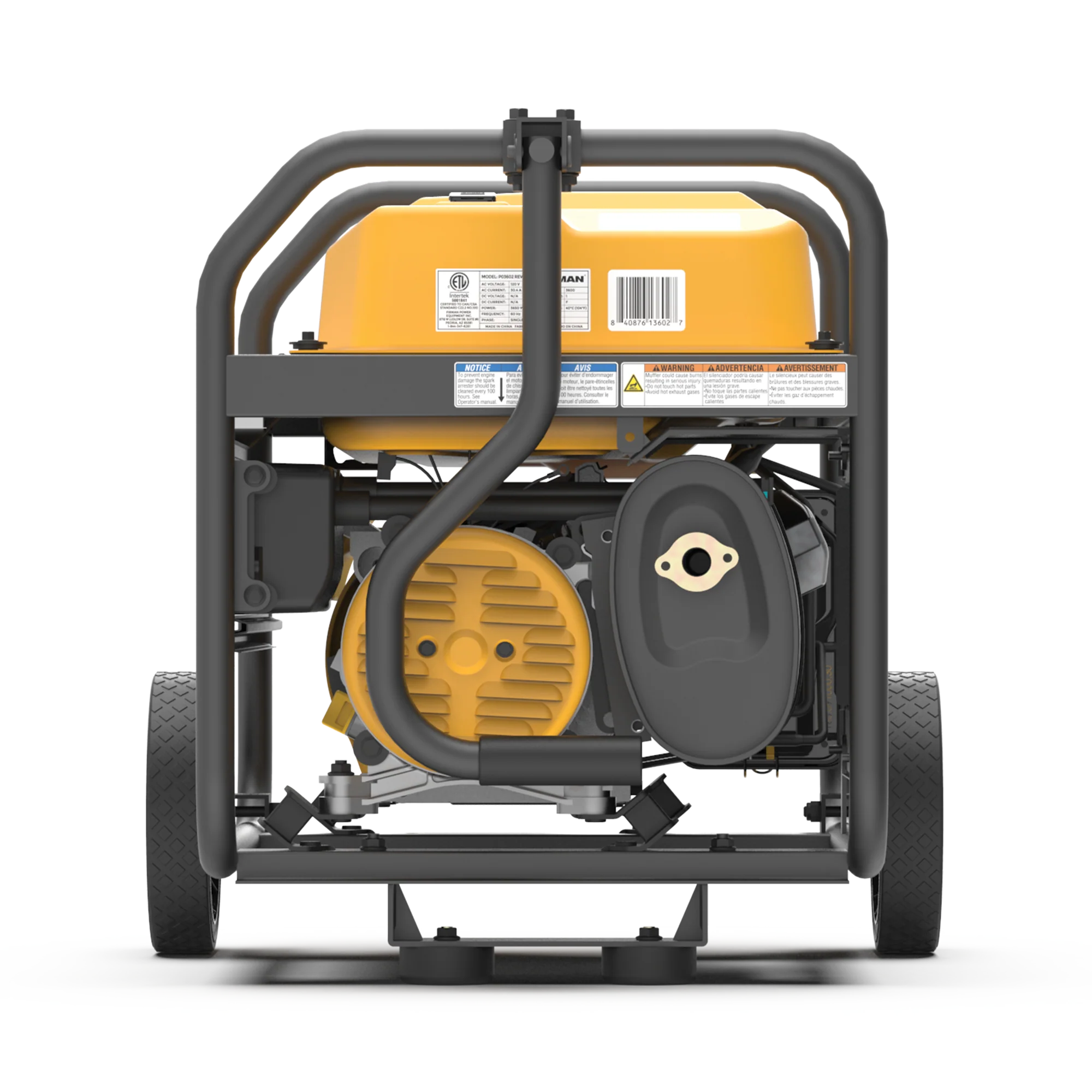 Gas Portable Generator 4550W Recoil Start 120V - Image 6