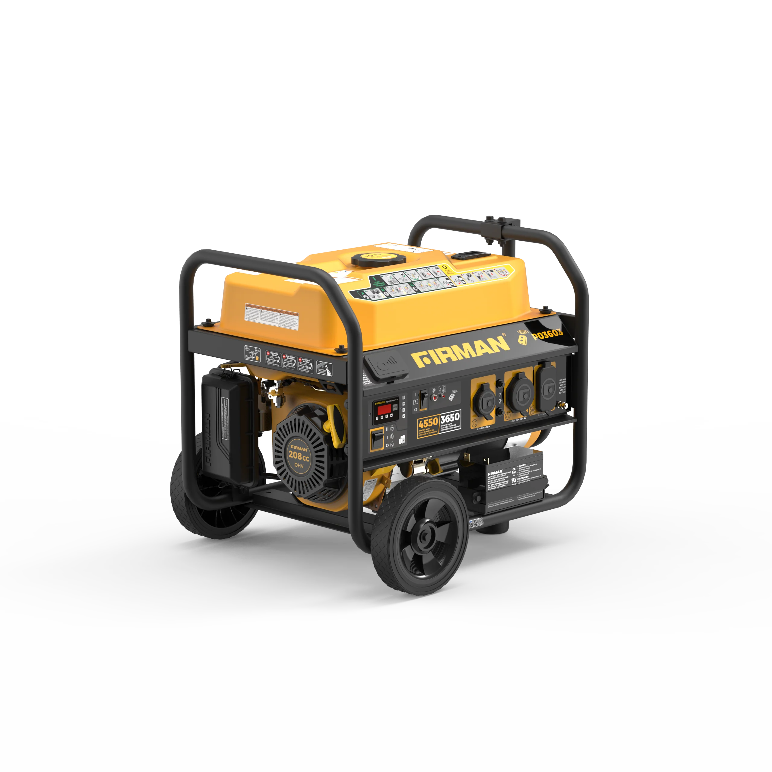 4550/3650 Watt Remote Start Gas Portable Generator cETL Certified With Wheel Kit - Image 7