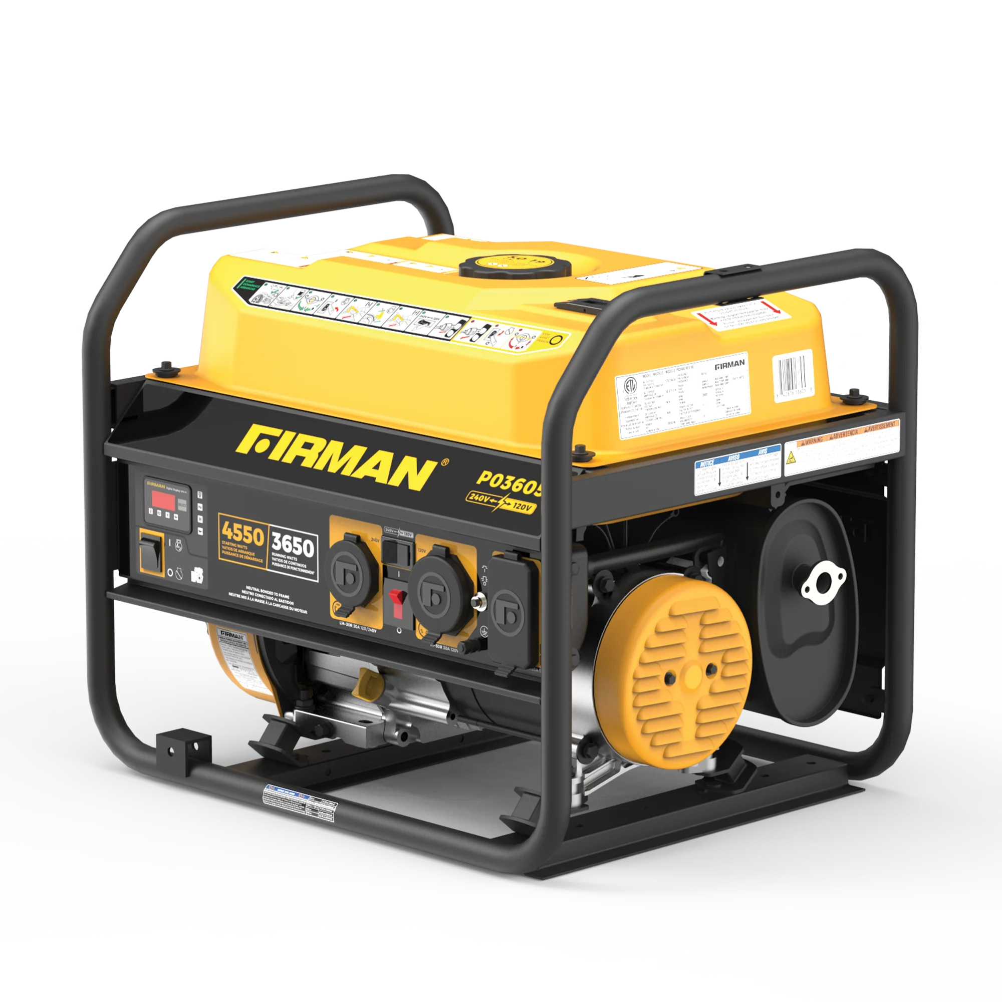 Gas Portable Generator 4550W Recoil Start 120/240V - Image 11