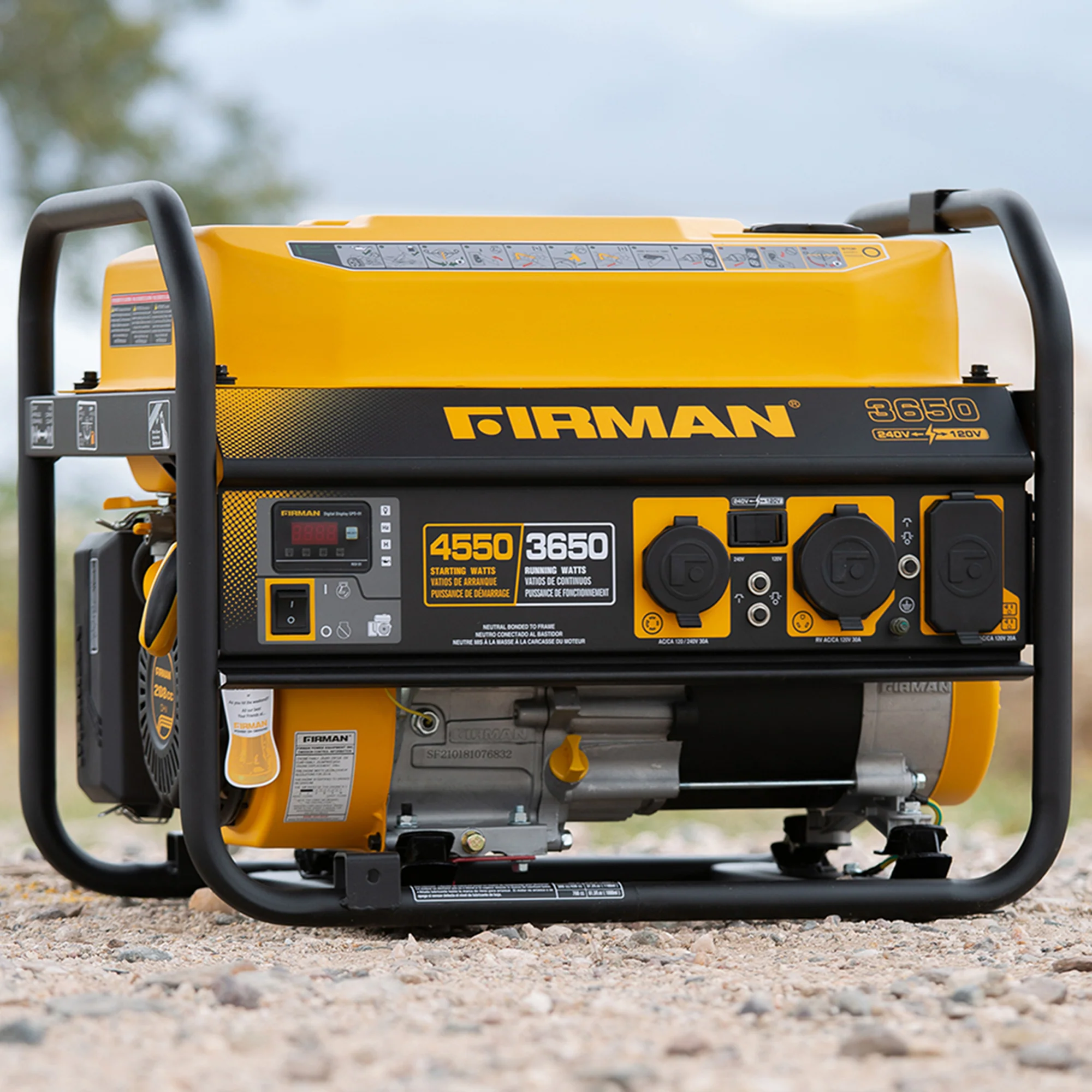 Gas Portable Generator 4550W Recoil Start 120/240V - Image 5