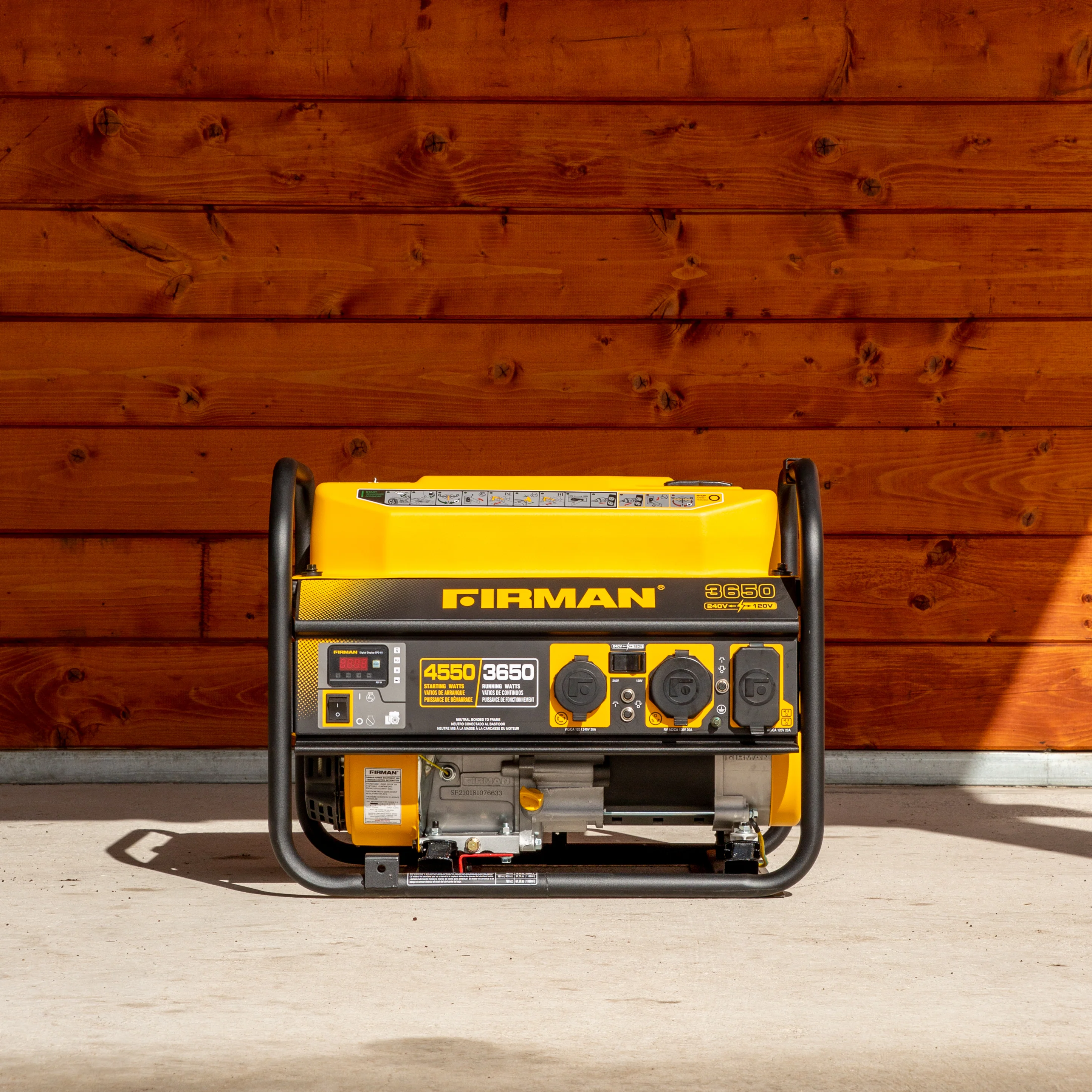 Gas Portable Generator 4550W Recoil Start 120/240V - Image 5