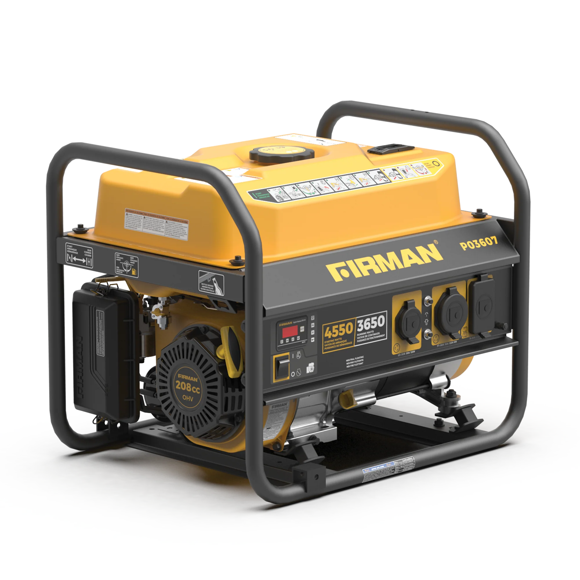 Gas Portable Generator 4550W Recoil Start - Image 12