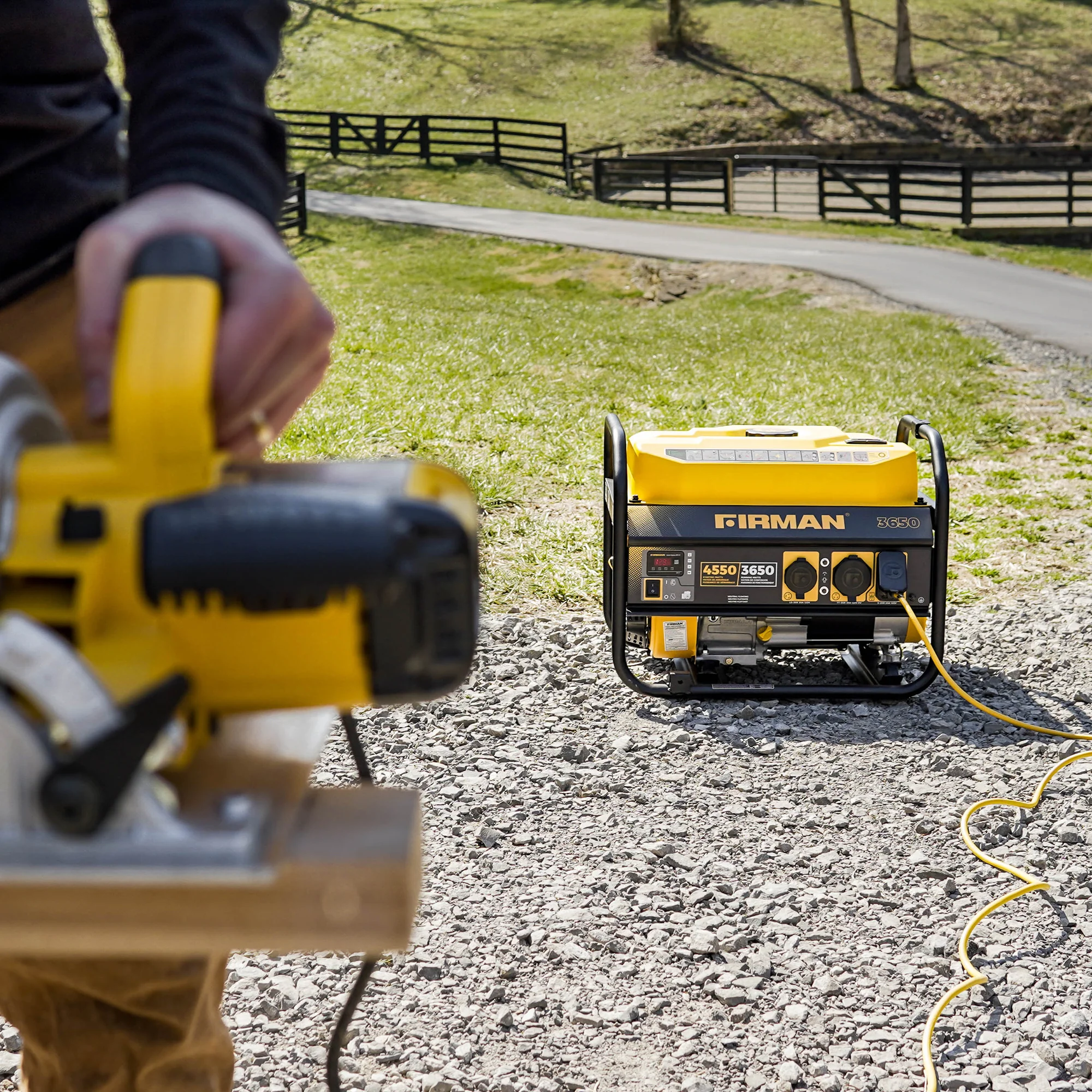 Gas Portable Generator 4550W Recoil Start - Image 4