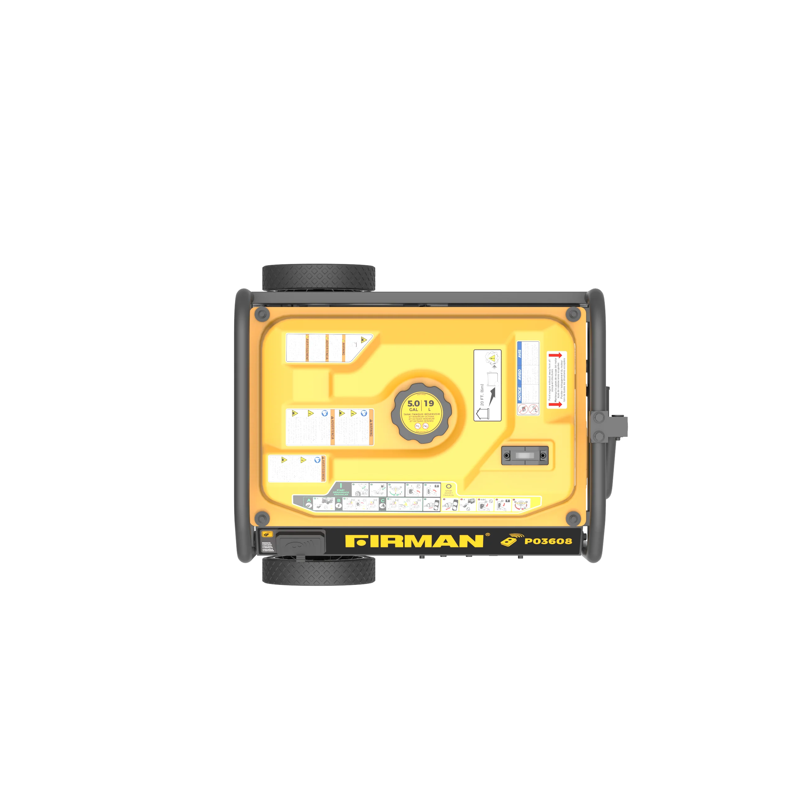 Gas Portable Generator 4550W Remote Start 120V - Image 9