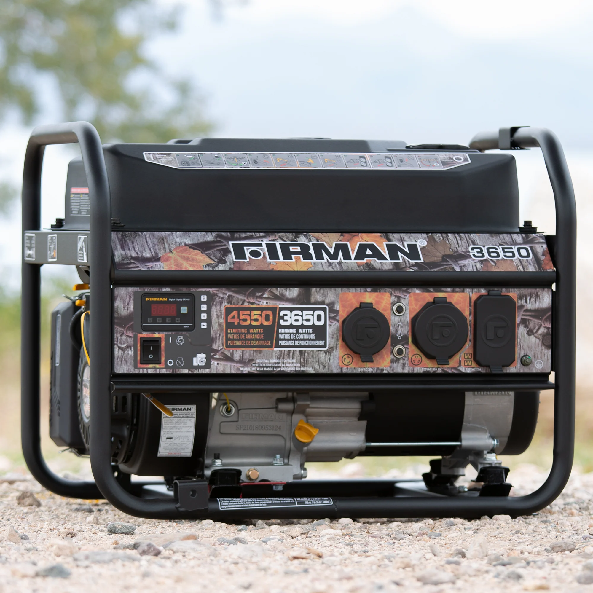 Gas Portable Generator 4550W Recoil Start 120V - Image 4