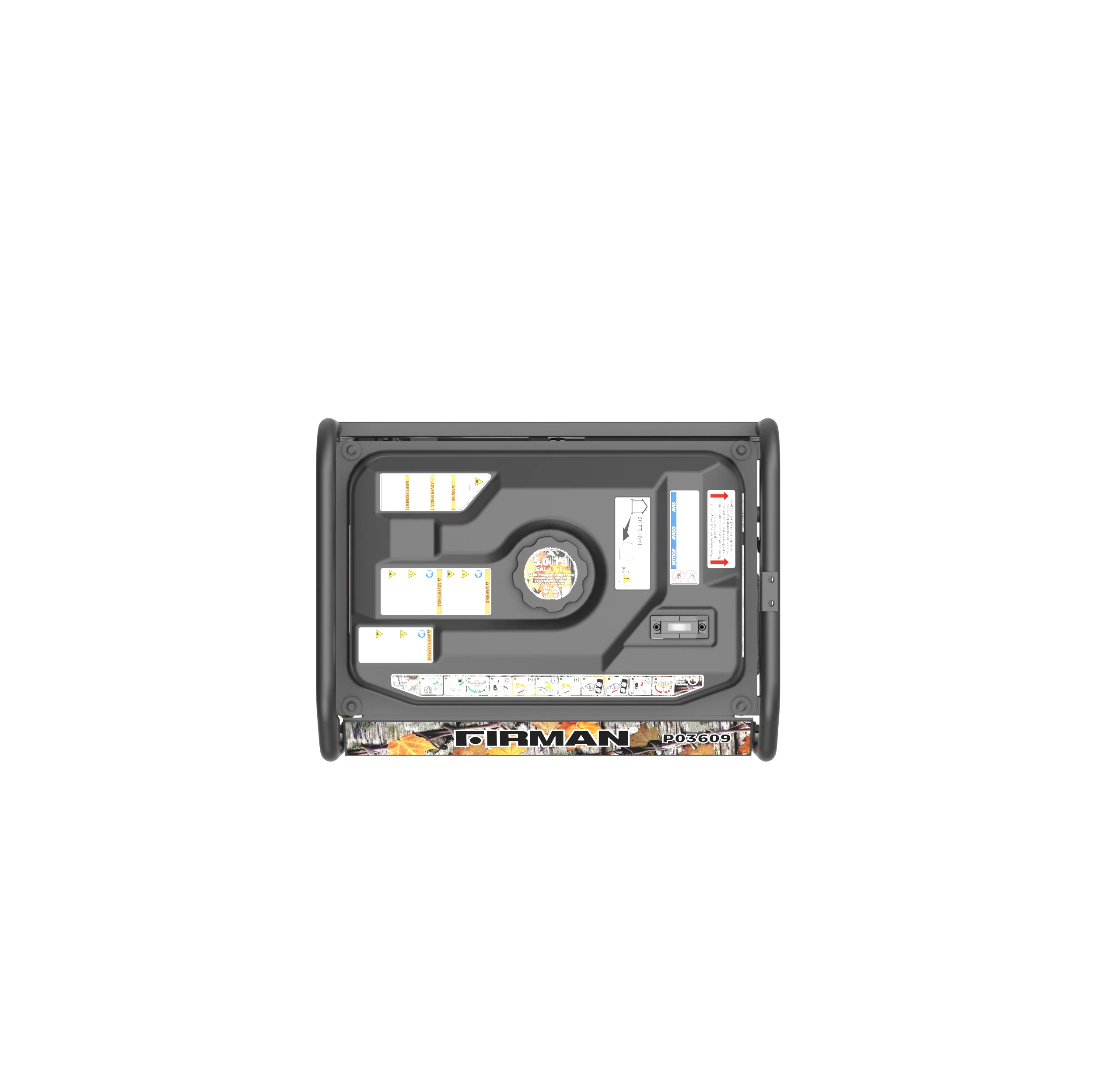 Gas Portable Generator 4550W Recoil Start 120V - Image 9