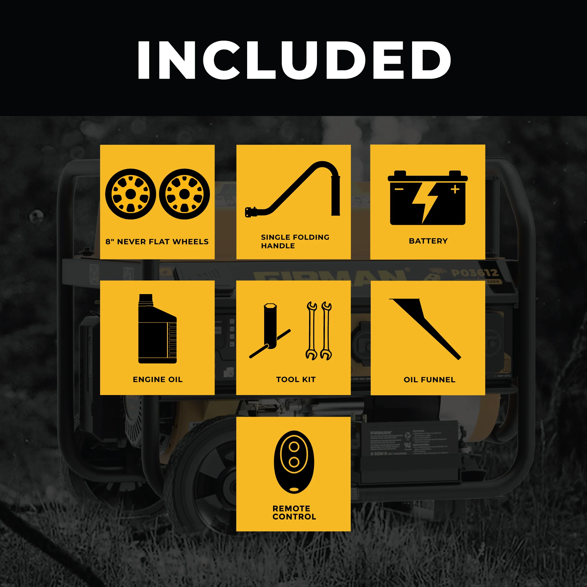 Gas Portable Generator 4550W Remote Start 120/240V - Image 3