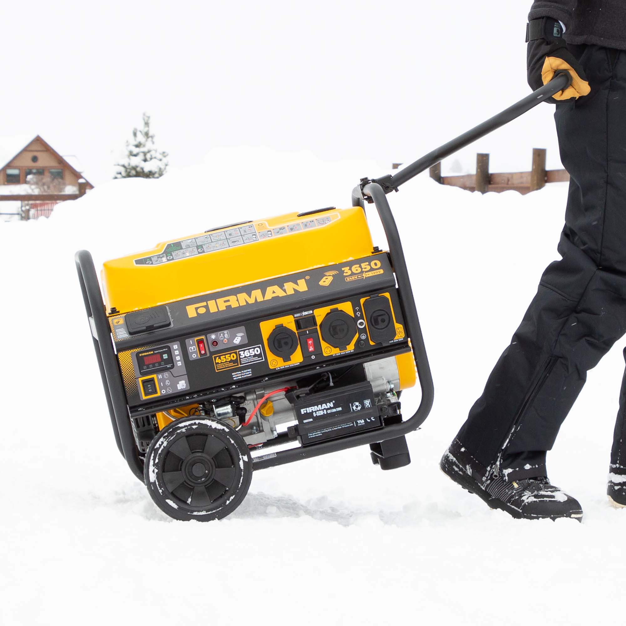 Gas Portable Generator 4550W Remote Start 120/240V - Image 5