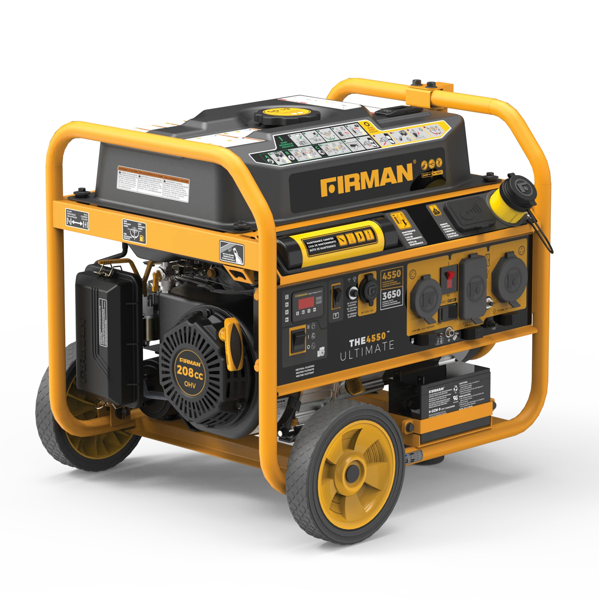 Gas Portable Generator 4550W Remote Start 120/240V - Image 6