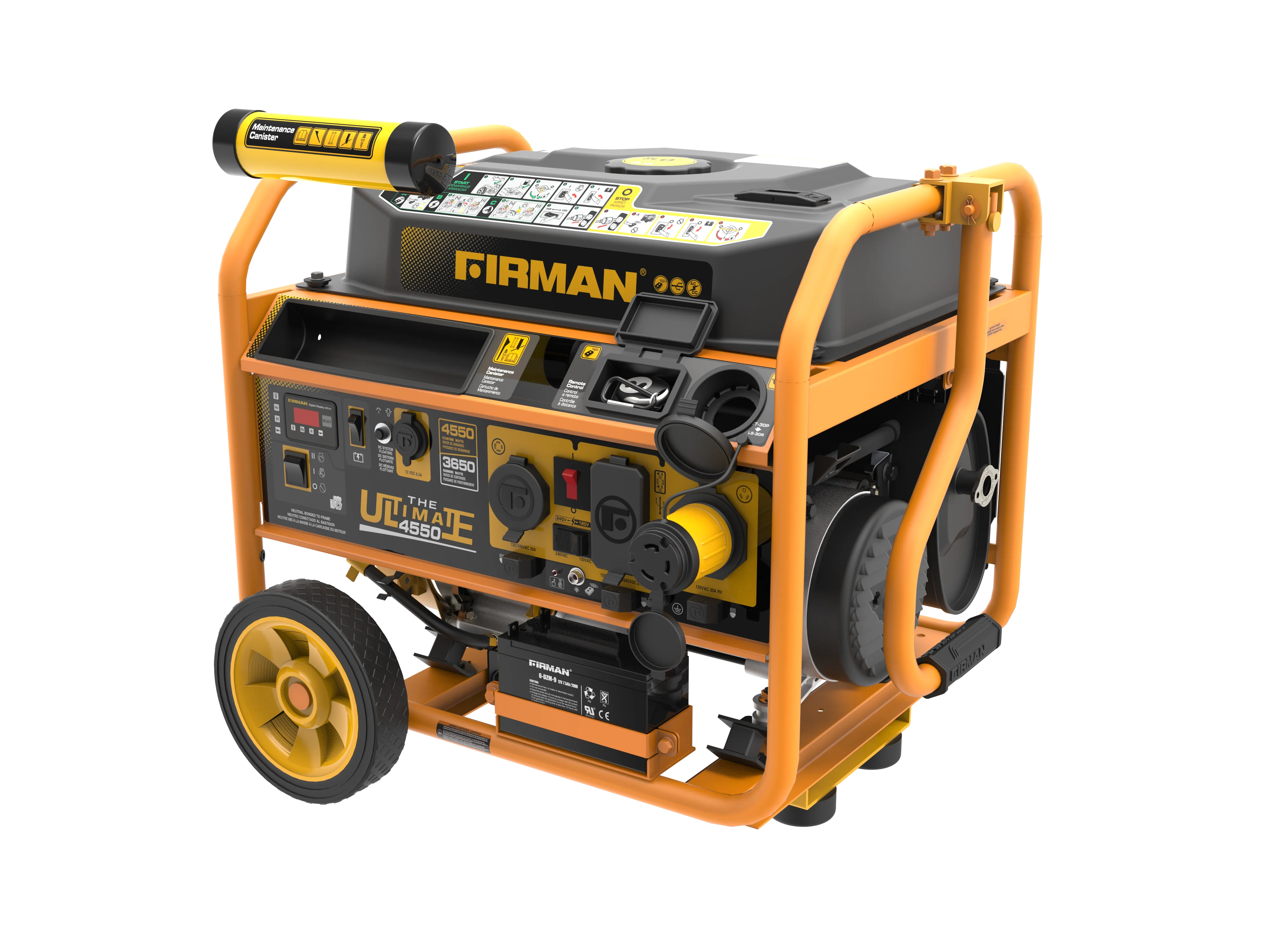 Gas Portable Generator 4550W Remote Start 120/240V - Image 12