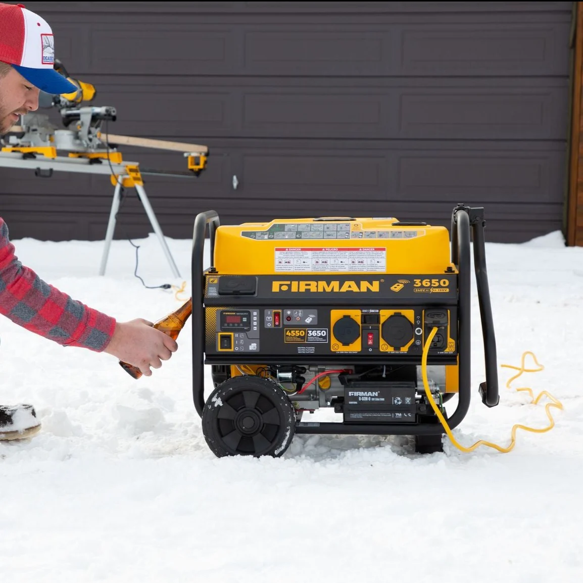 Gas Portable Generator 4550W Remote Start 120/240V - Image 5