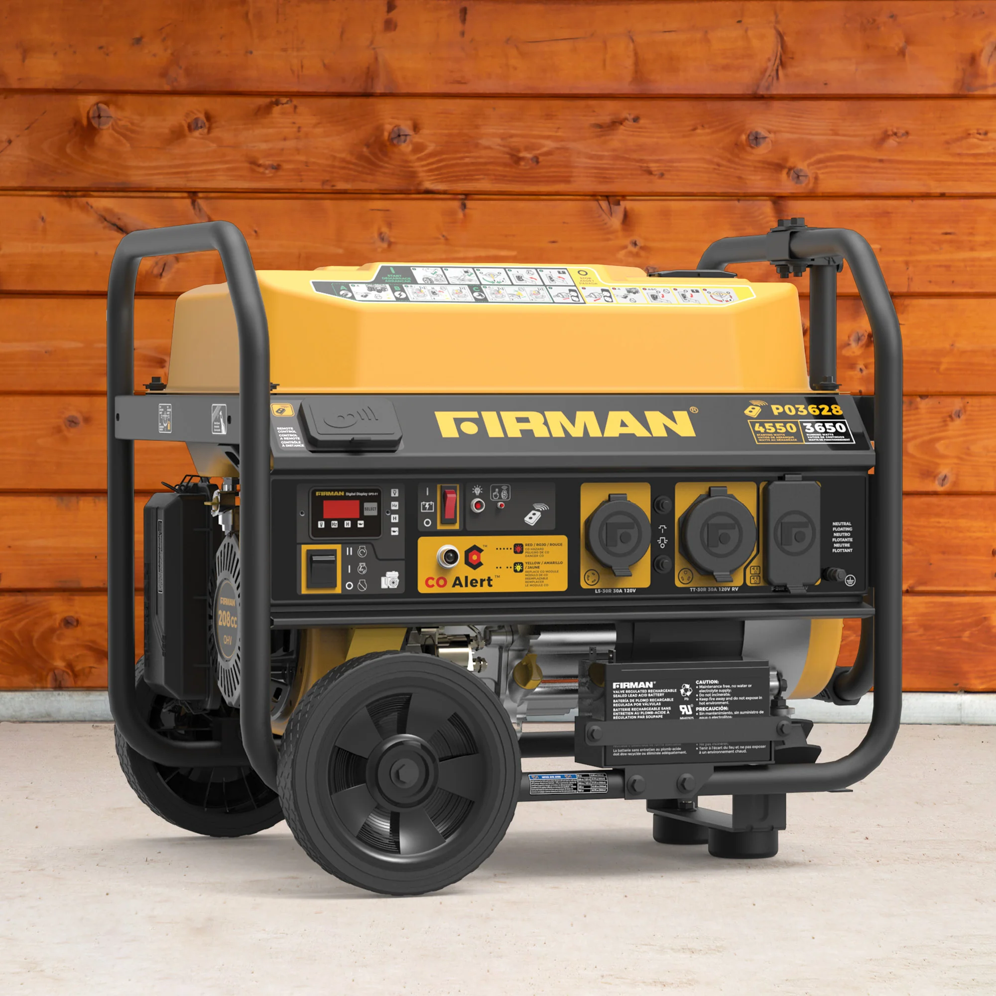 Gas Portable Generator 4550W Remote Start with CO Alert - Image 12