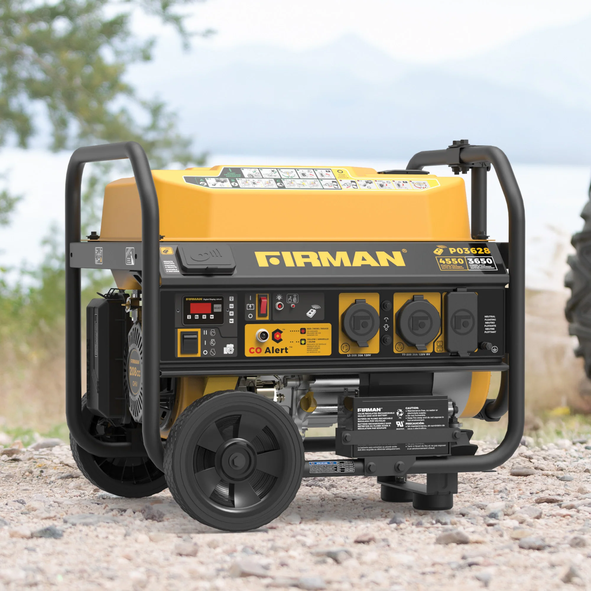Gas Portable Generator 4550W Remote Start with CO Alert - Image 13