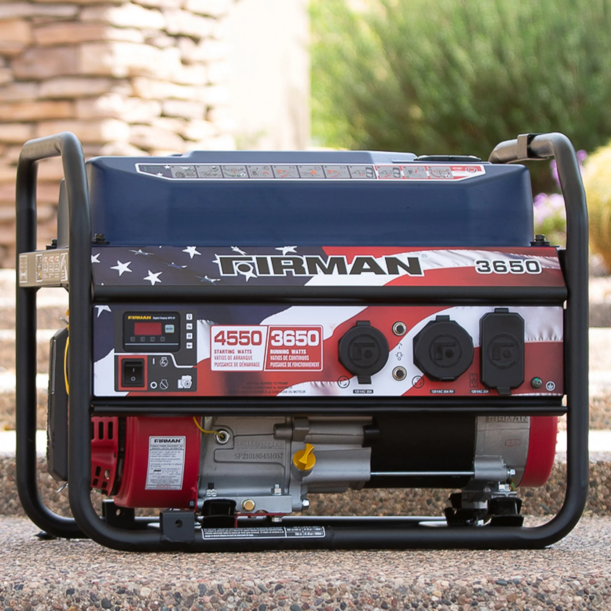 Gas Portable Generator 4550W Recoil Start 120V - Image 4
