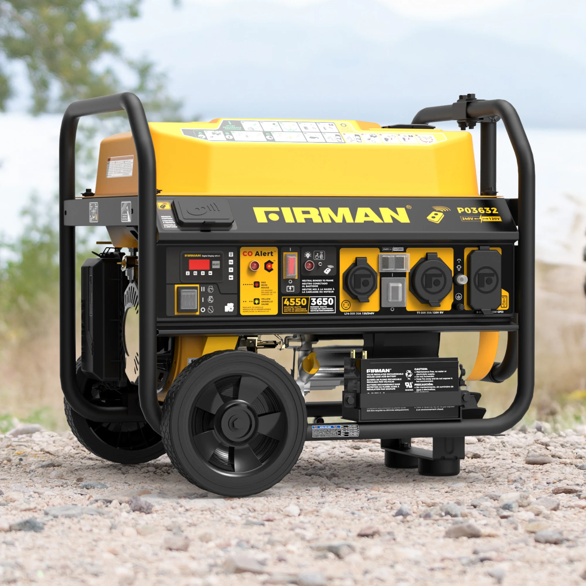 Gas Portable Generator 4550/3650W Remote Start 120/240V CO Alert - Image 11