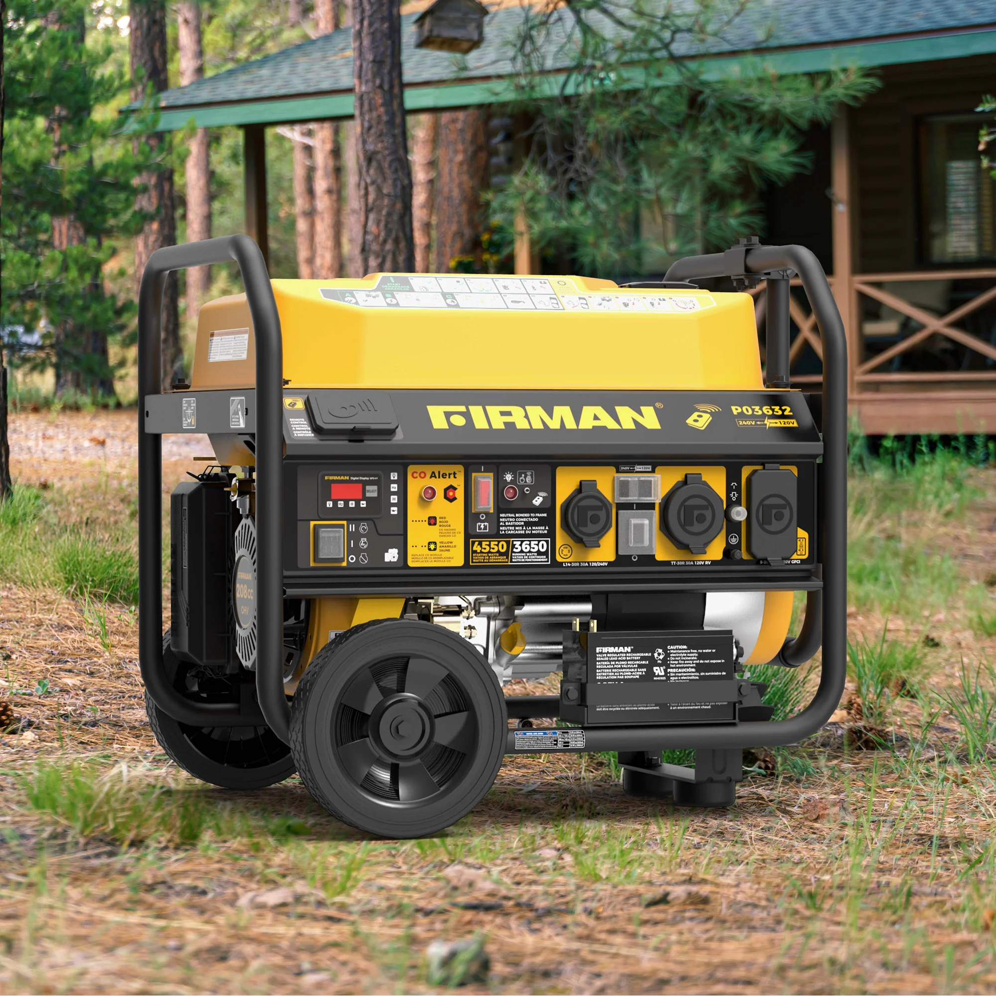 Gas Portable Generator 4550/3650W Remote Start 120/240V CO Alert - Image 12