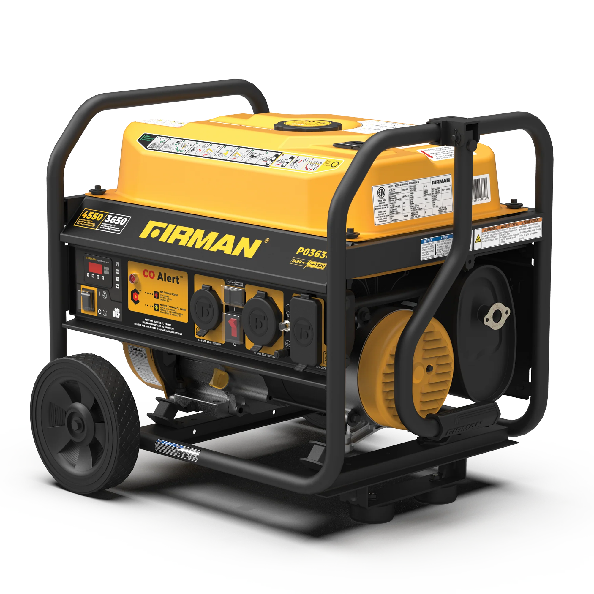 Gas Portable Generator 4550W Recoil Start 120/240V with CO ALERT - Image 11