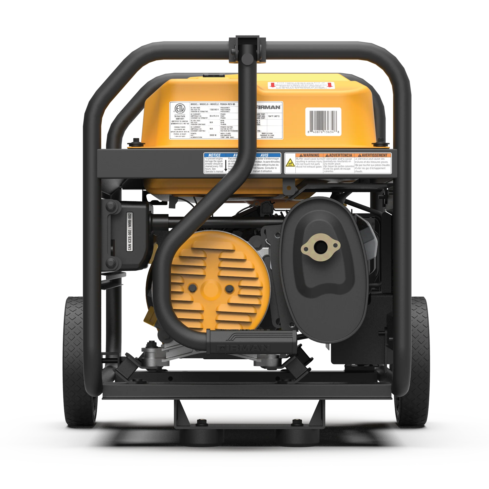 Gas Portable Generator 4550W Recoil Start 120/240V with CO ALERT - Image 9