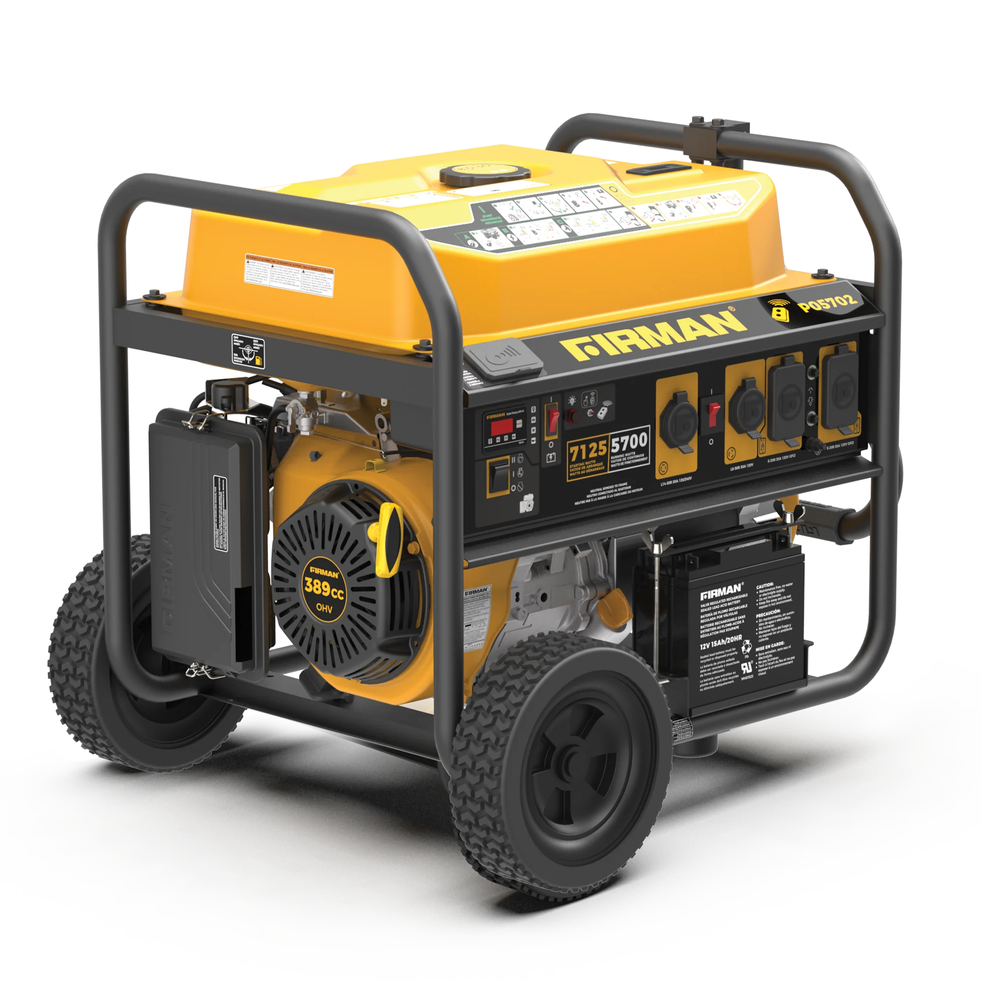 Gas Portable Generator 7125W Remote Start 120/240V - Image 10