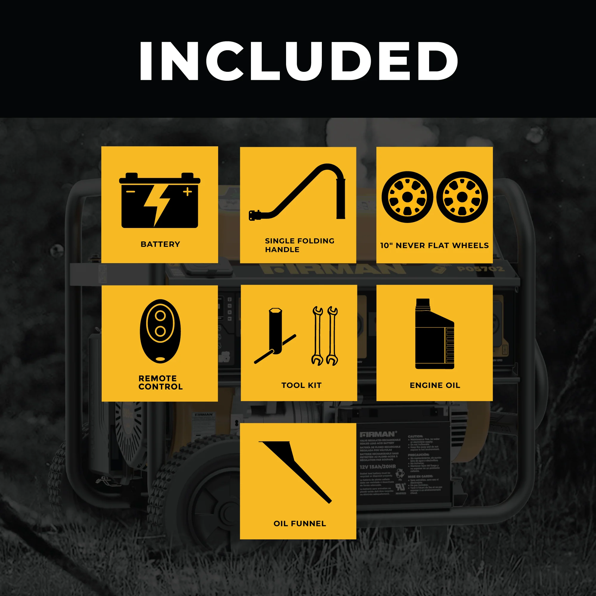 Gas Portable Generator 7125W Remote Start 120/240V - Image 3