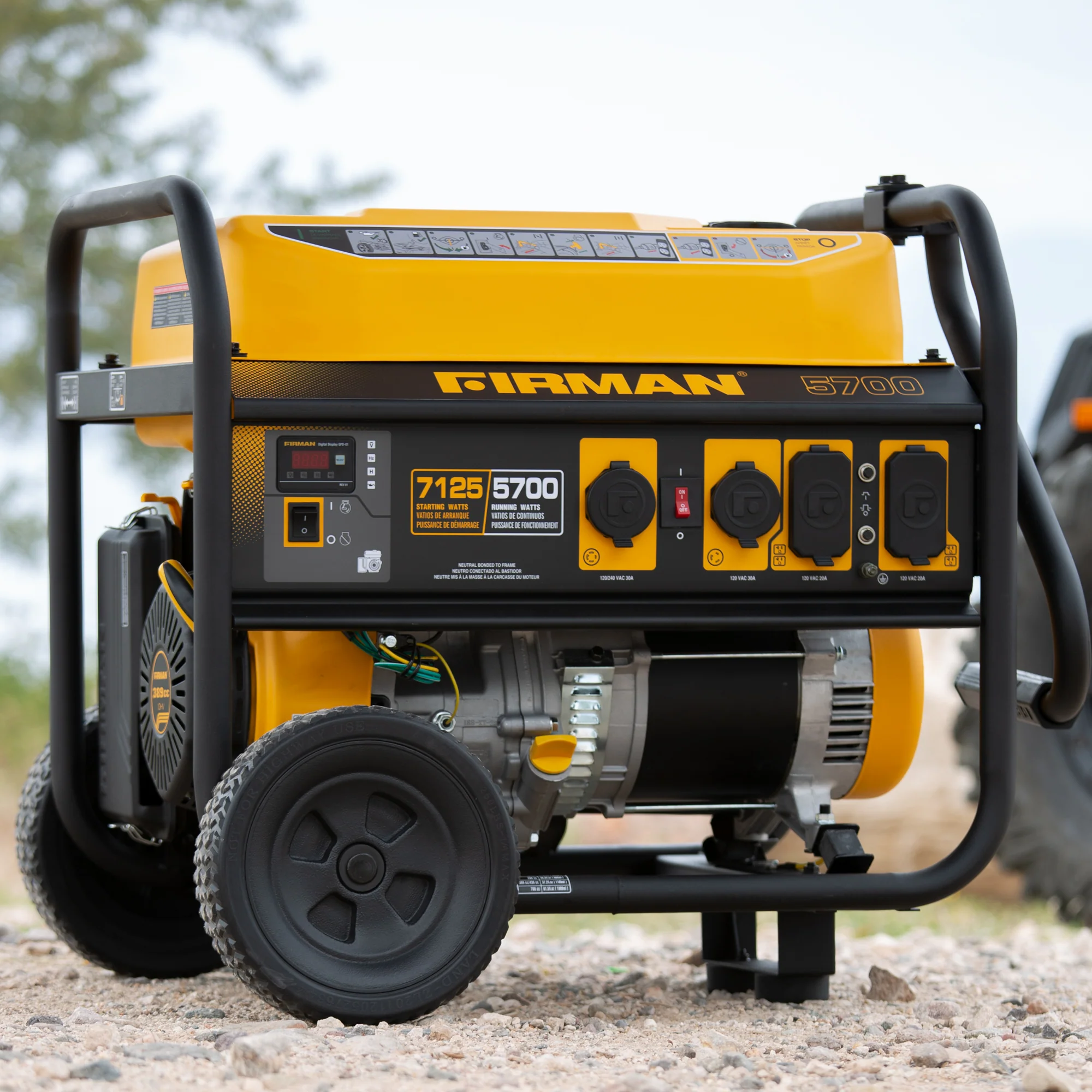 Gas Portable Generator 7125W Recoil Start 120/240V - Image 10
