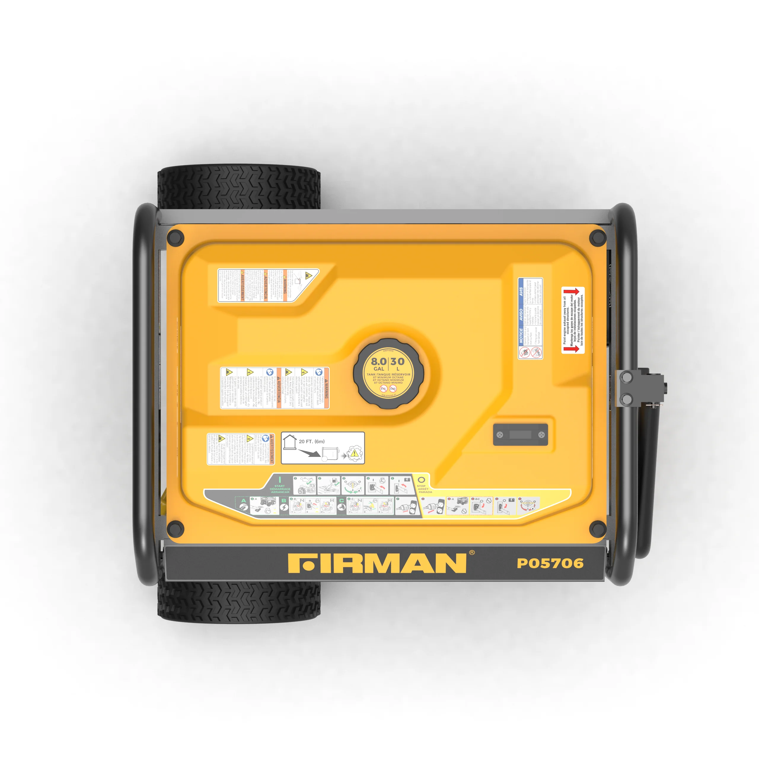 Gas Portable Generator 7125W Recoil Start 120/240V - Image 11