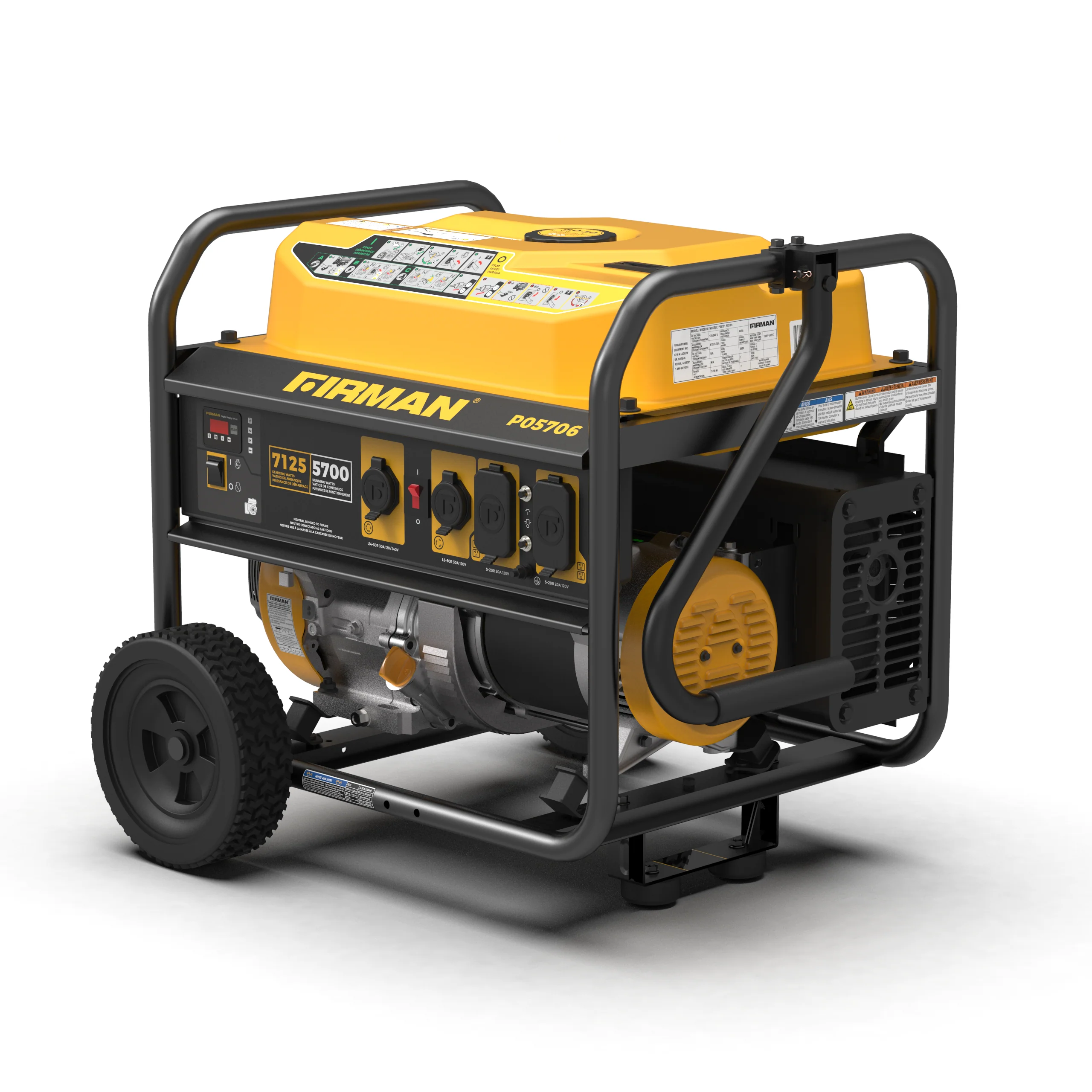 Gas Portable Generator 7125W Recoil Start 120/240V - Image 12