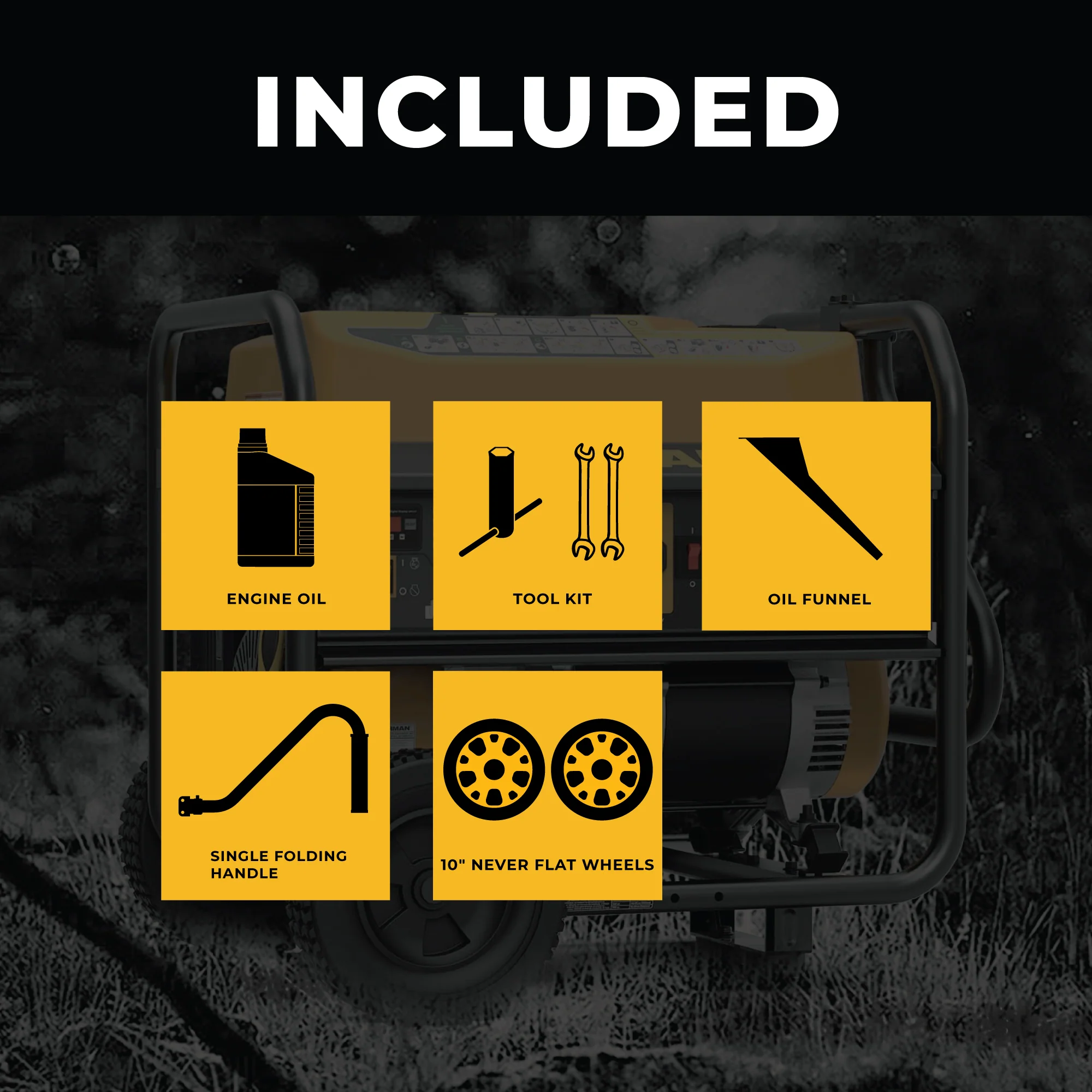 Gas Portable Generator 7125W Recoil Start 120/240V - Image 3