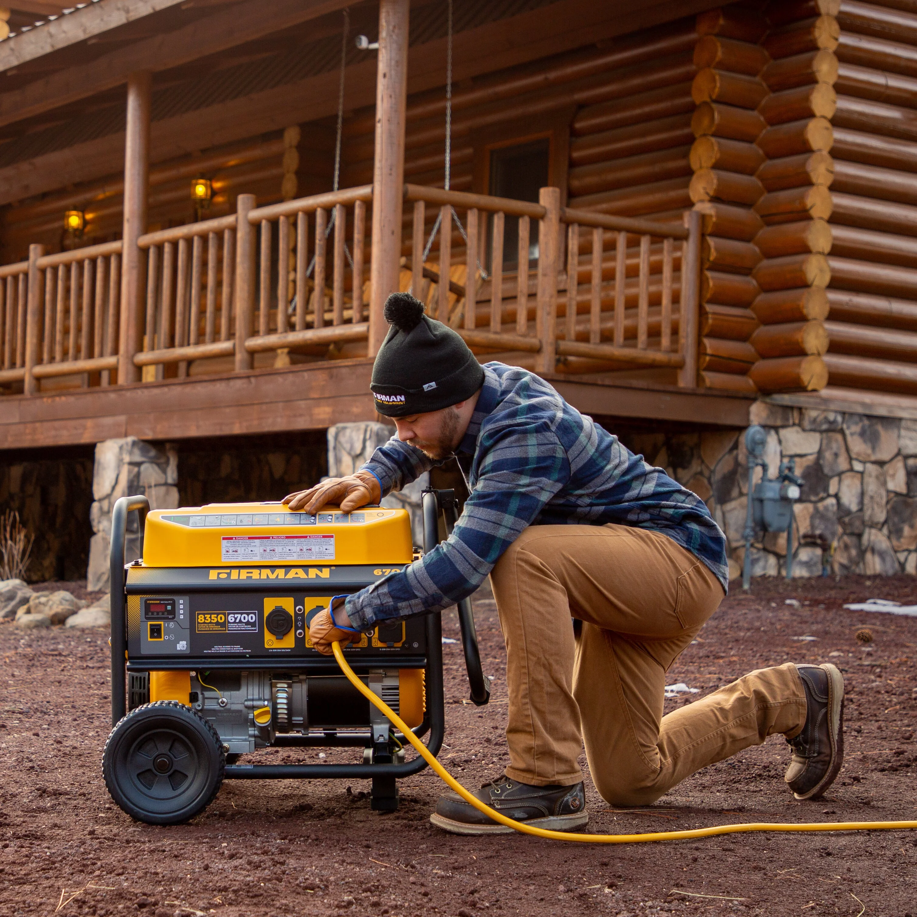 Gas Portable Generator 8350W Recoil Start 120/240V - Image 5
