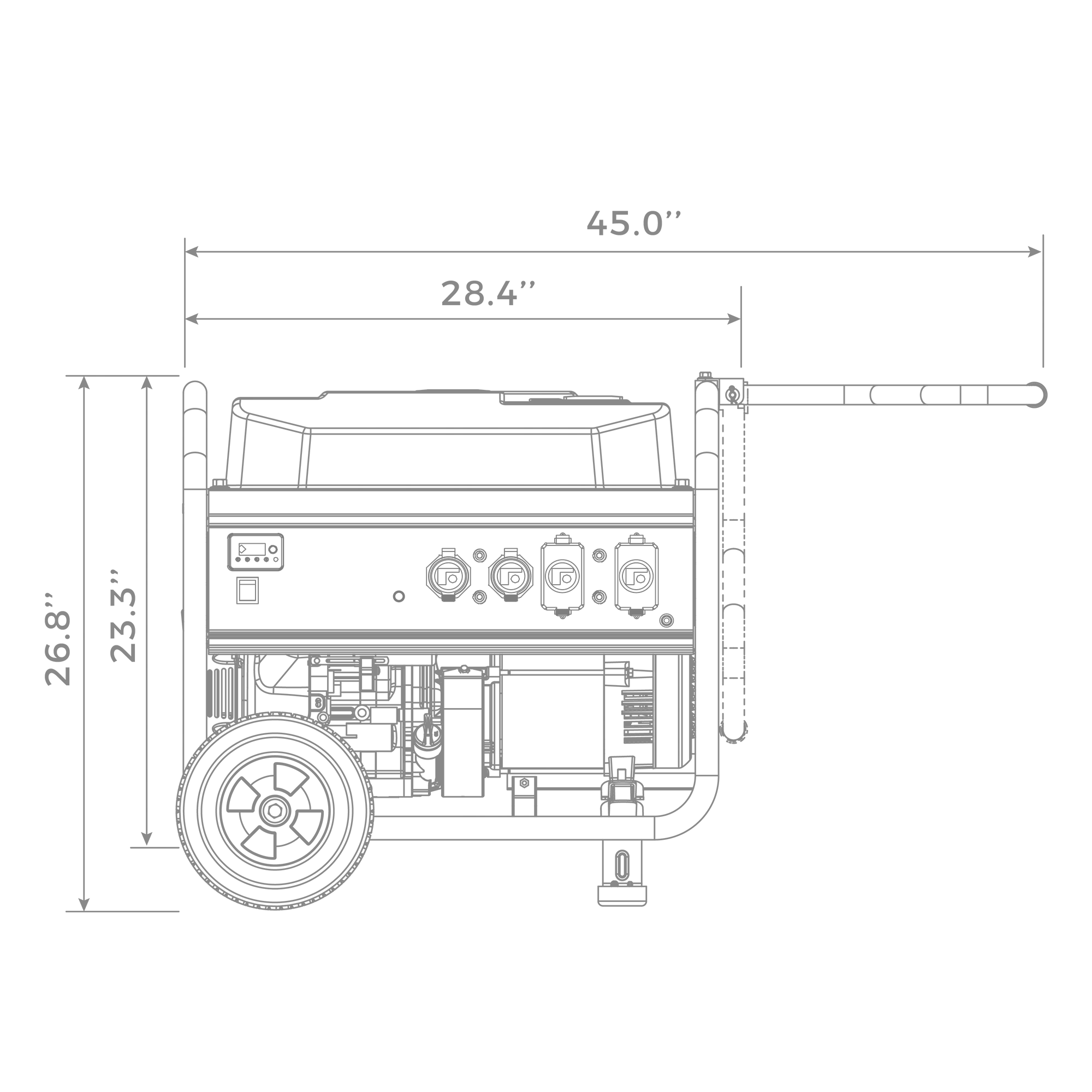 Gas Portable Generator 8375W Recoil Start 120/240V With CO Alert - Image 16