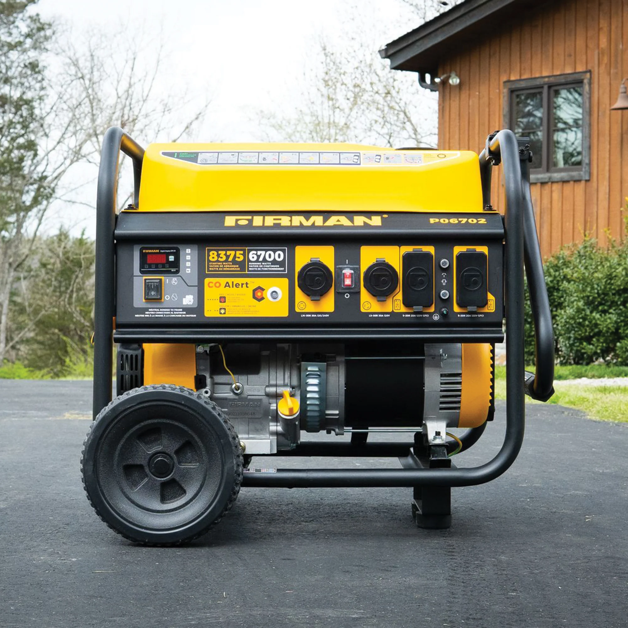 Gas Portable Generator 8375W Recoil Start 120/240V With CO Alert - Image 6
